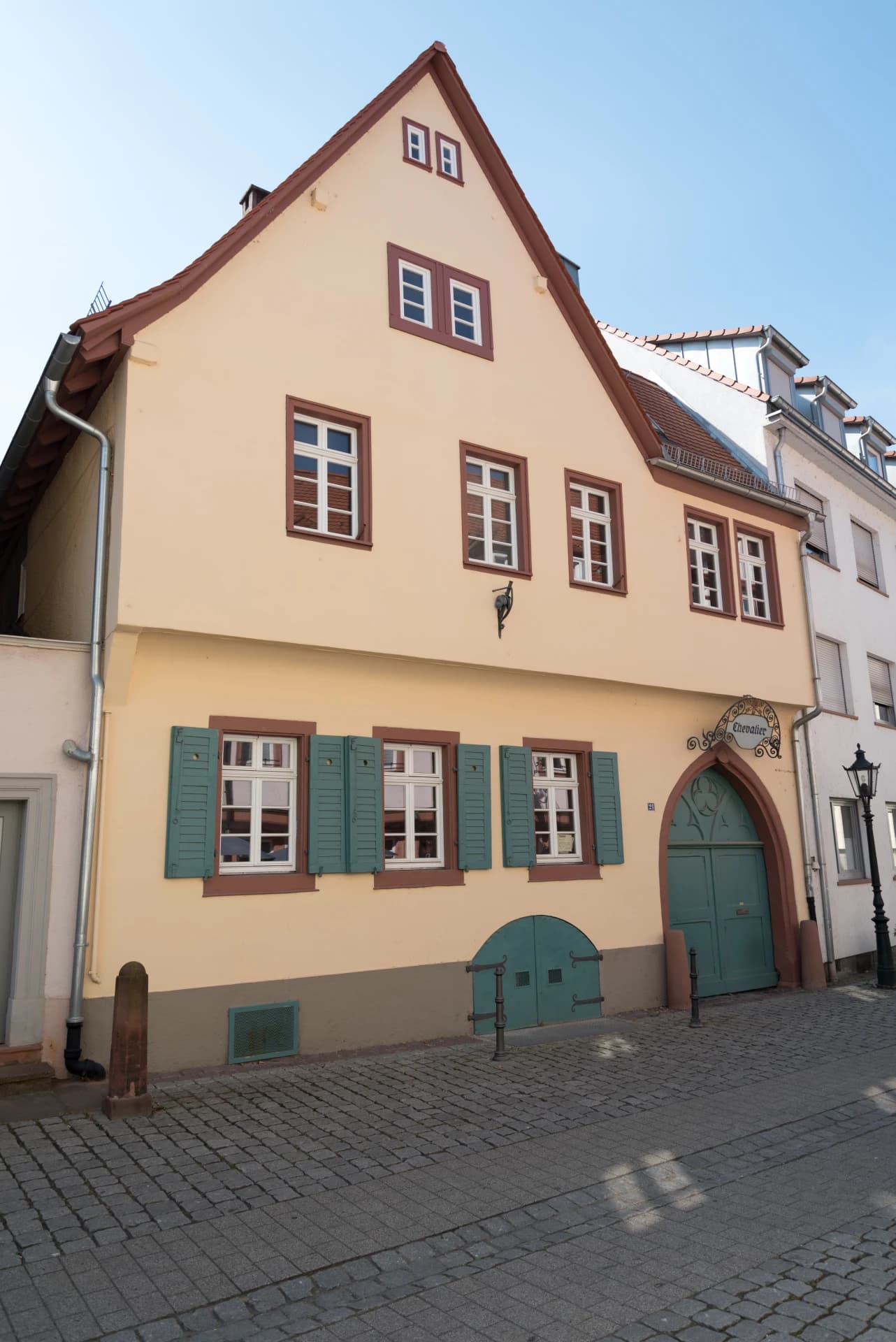 Barockes Giebelhaus in der Schloßgasse in Aschaffenburg