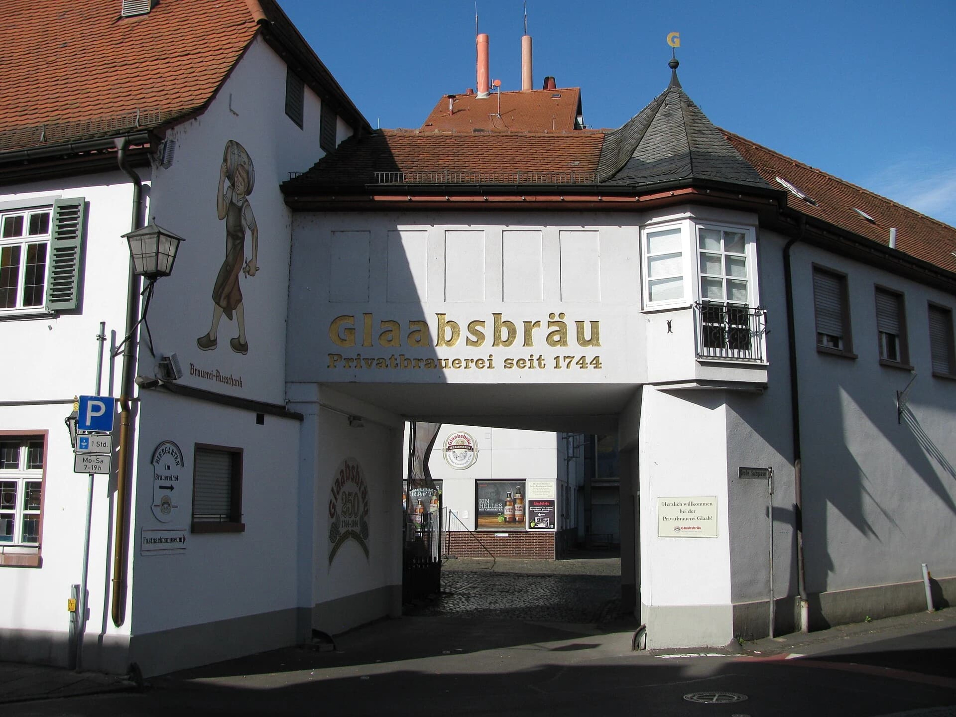 Brauereitor Glaabsbräu in der Frankfurter Straße in Seligenstadt