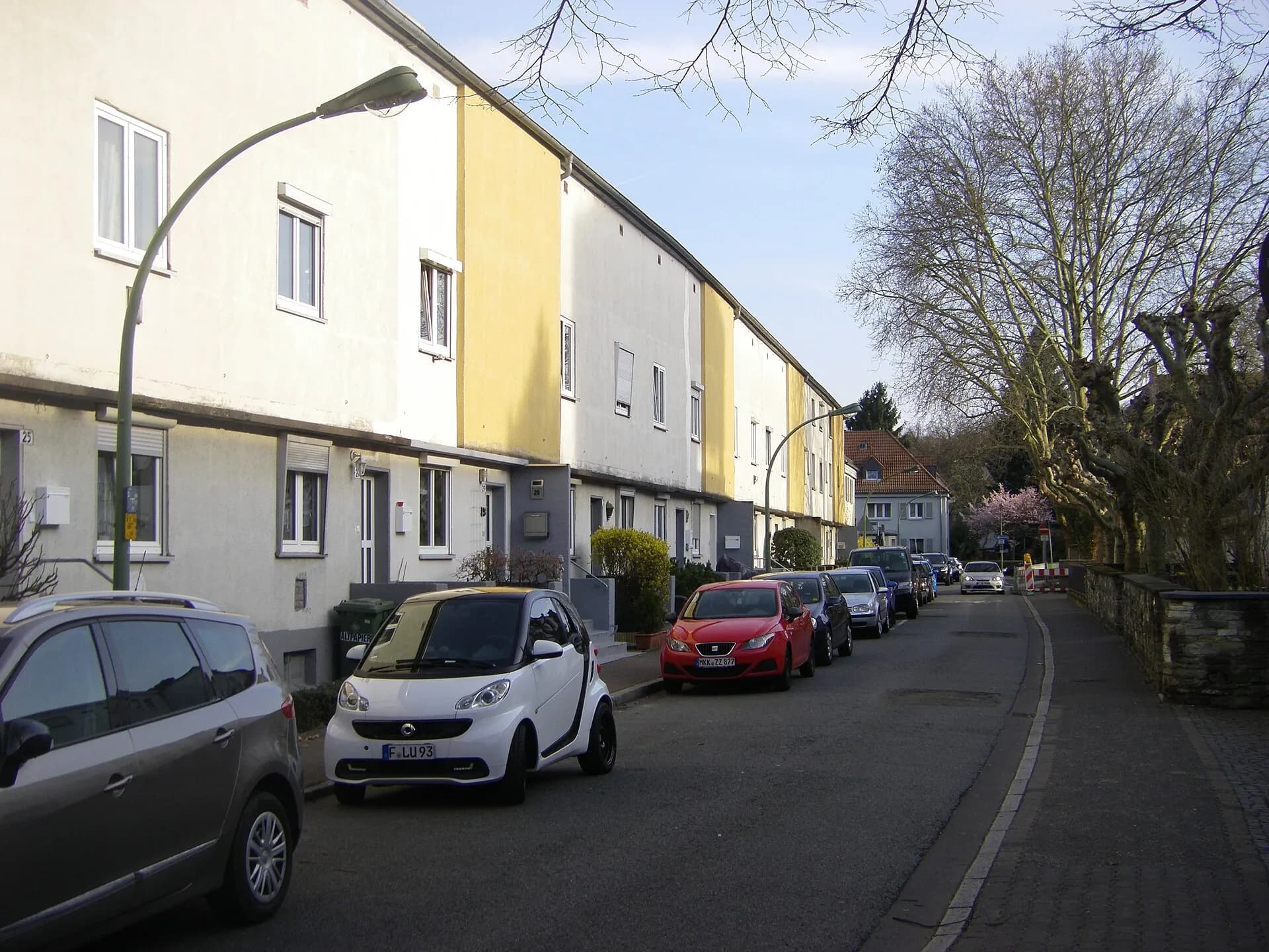 Görresstraße im südlichen Abschnitt in Frankfurt Riederwald