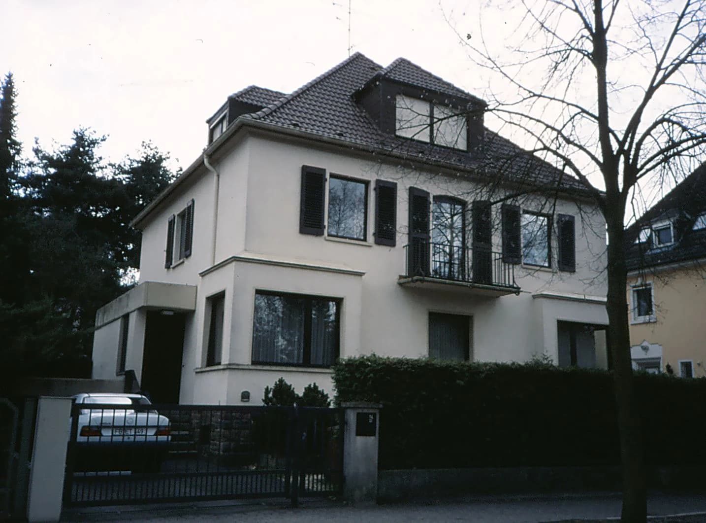 Straßenansicht der Villa in der Goethestraße 14 in Bad Nauheim