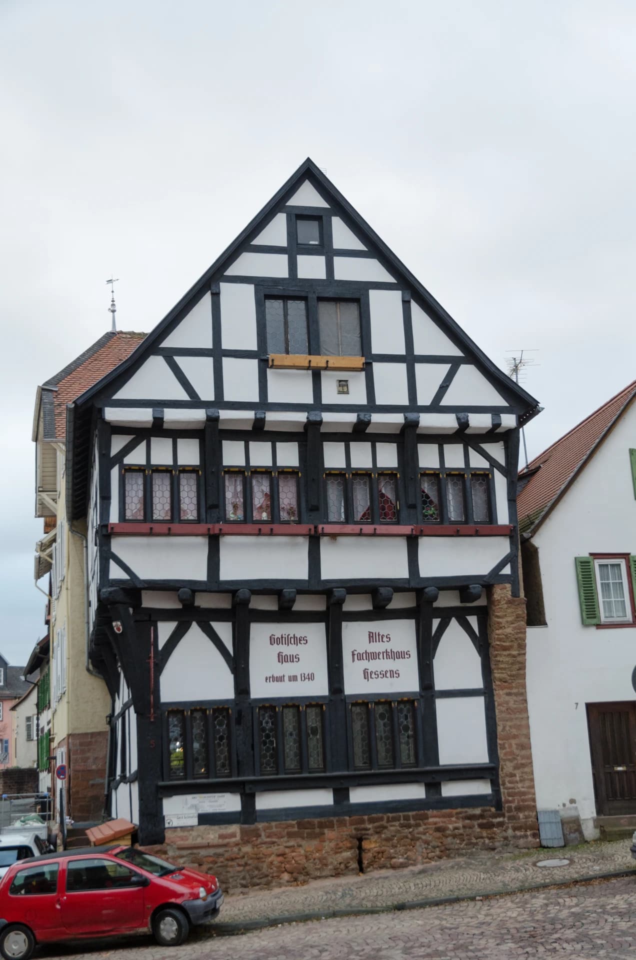Gotisches Haus in der Kuhgasse in Gelnhausen