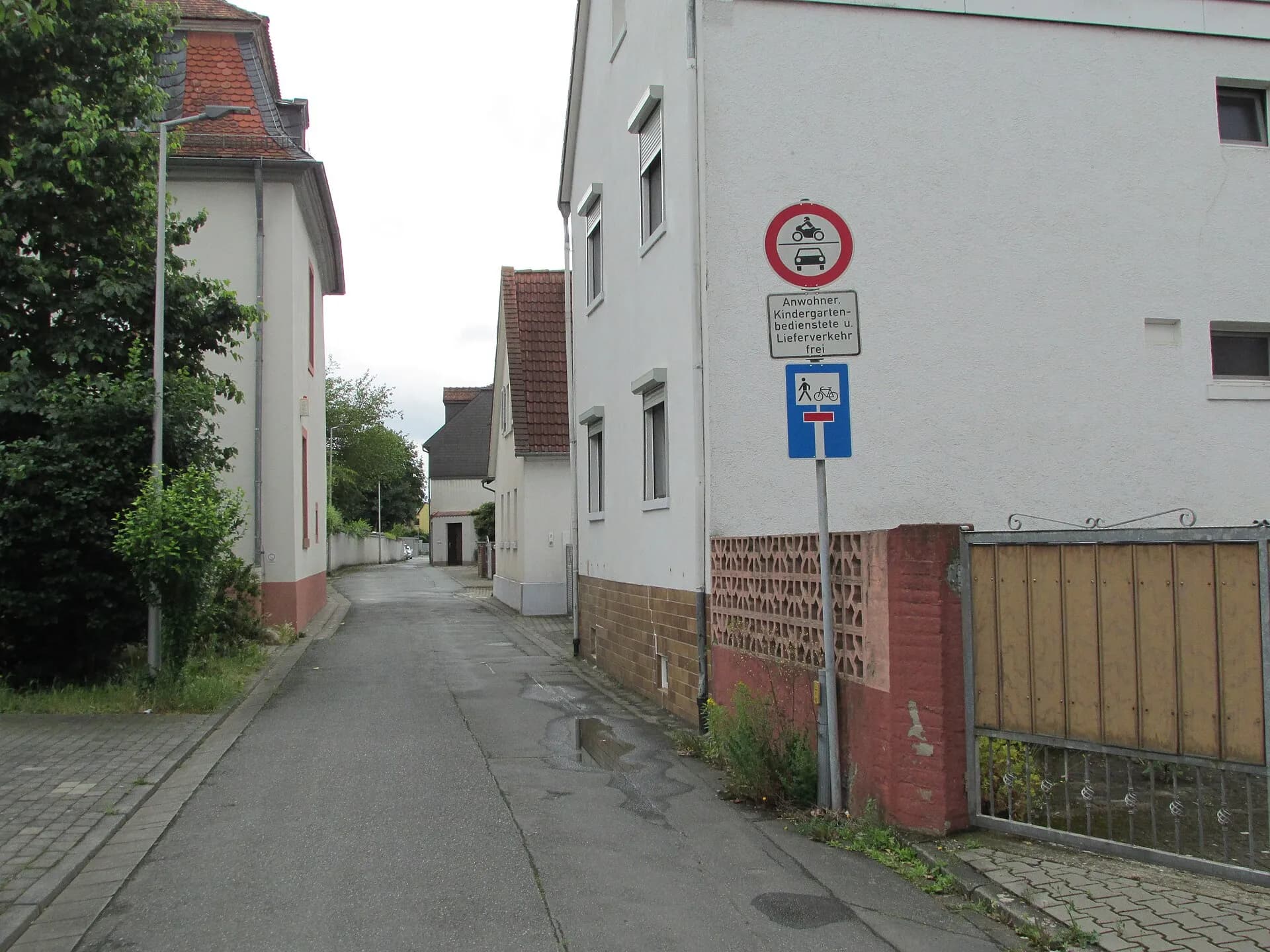 Gasse in der Turmstraße in Weiterstadt-Gräfenhausen