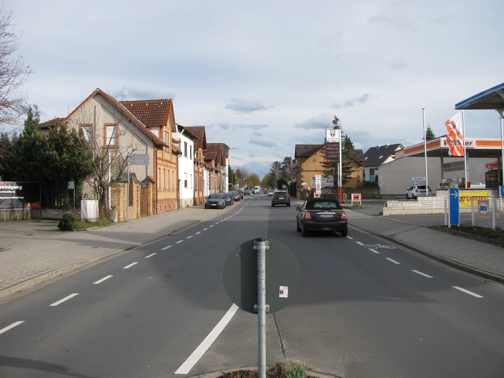 Blick in die Groß-Umstädter Straße in Dieburg