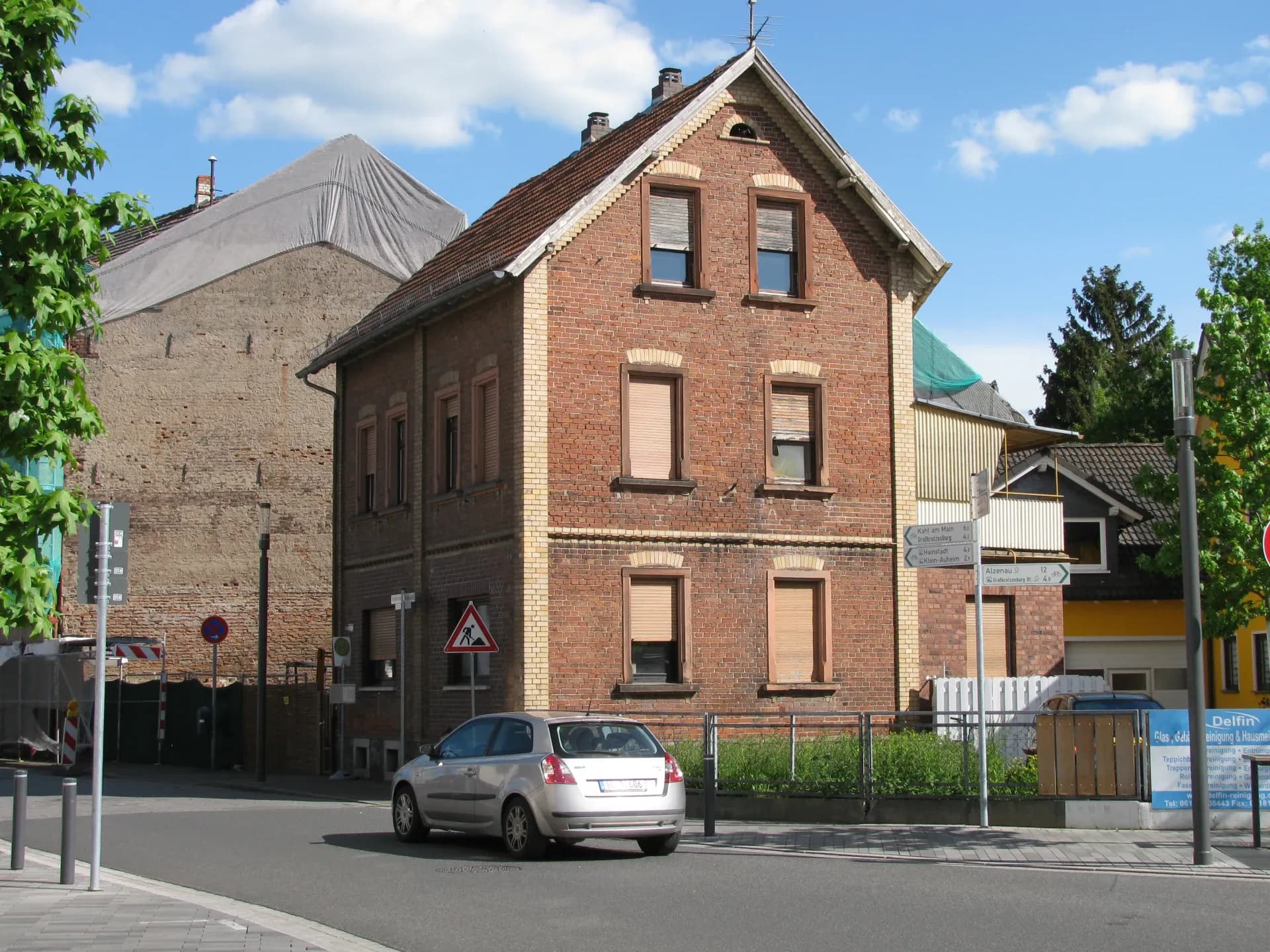 Backsteinhaus an der Rochusstraße in Hanau-Großauheim