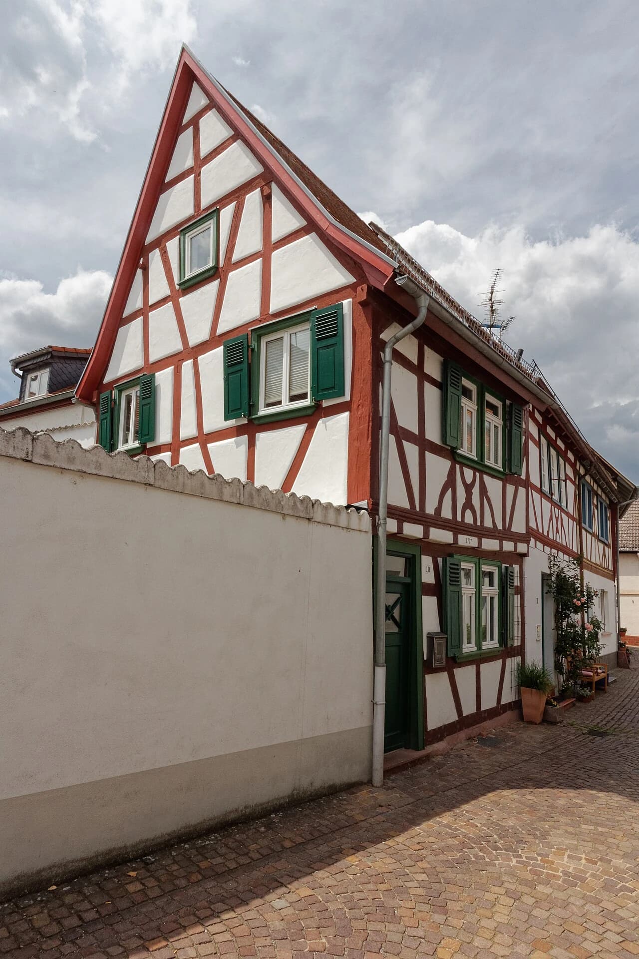 Fachwerkgiebel Große Fischergasse 10 in Seligenstadt