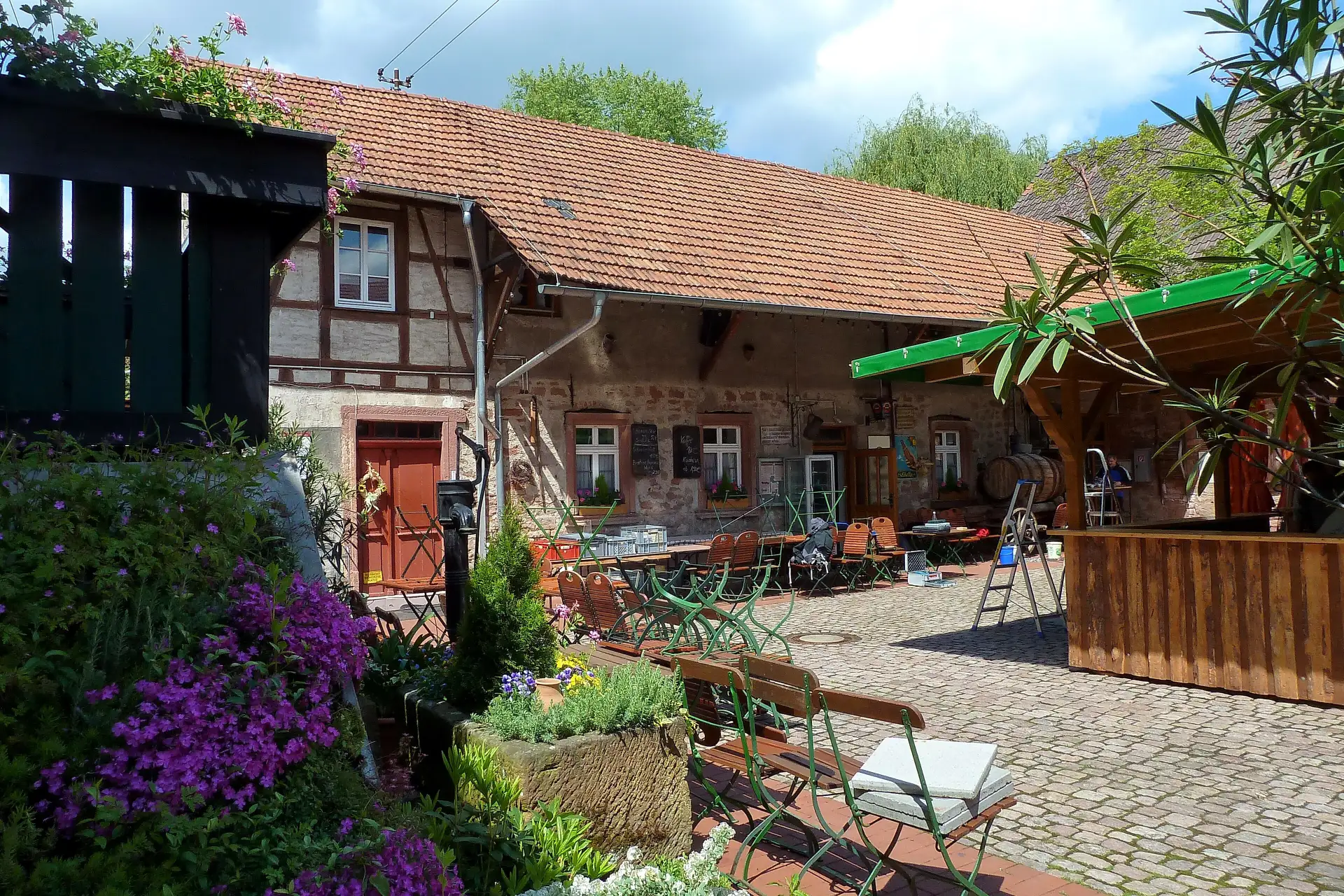 Innenhof des Museums Gruberhof in Groß-Umstadt