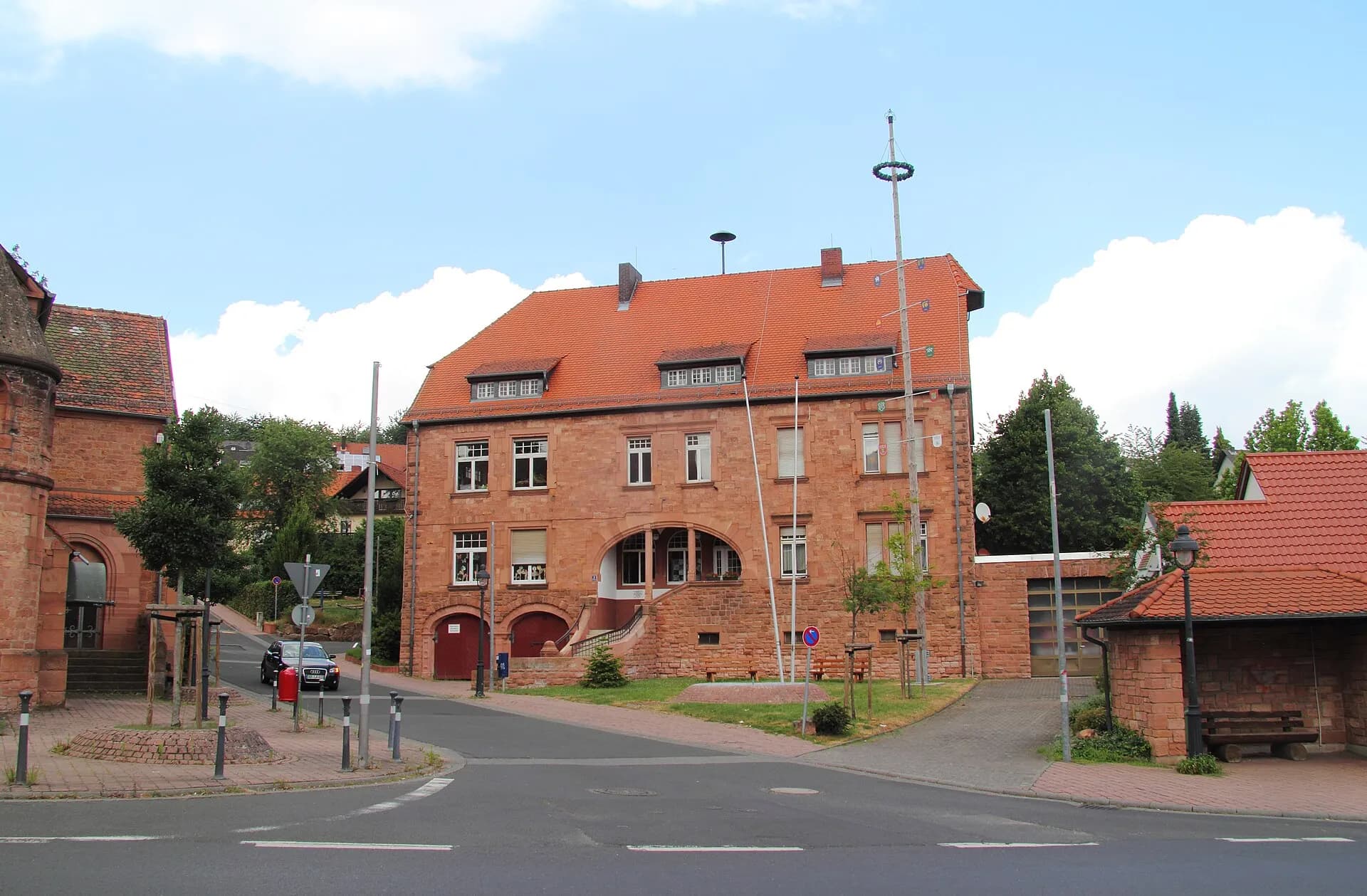 Ortsdurchfahrt in Haibach-Grünmorsbach