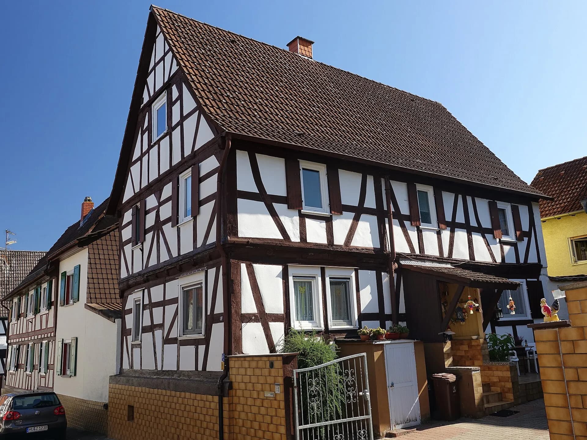 Eckständiges Fachwerkhaus in der Guldenstraße in Hanau-Mittelbuchen