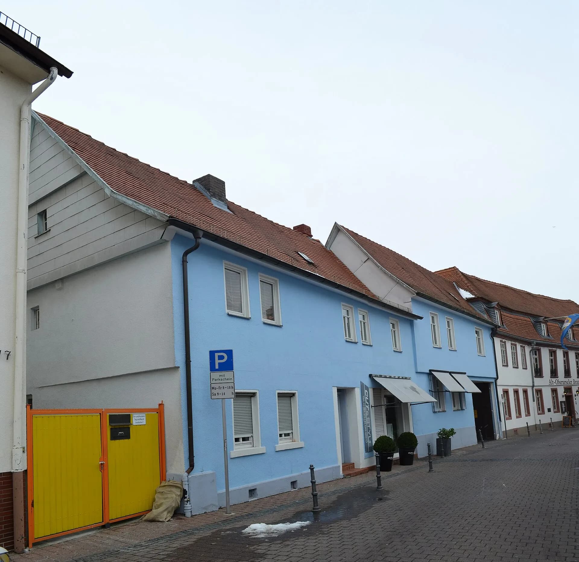 Häuserzeile in der Ackergasse in Oberursel (Taunus)