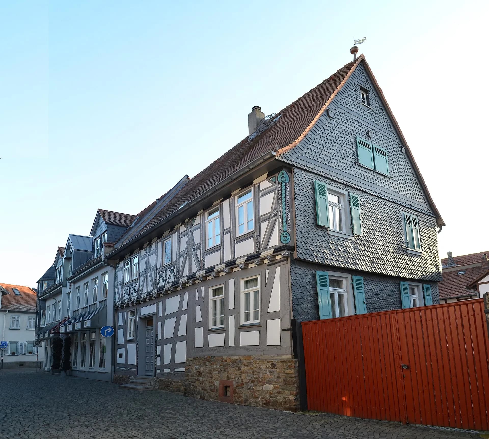 Häuserzeile in der Strackgasse in Oberursel (Taunus)