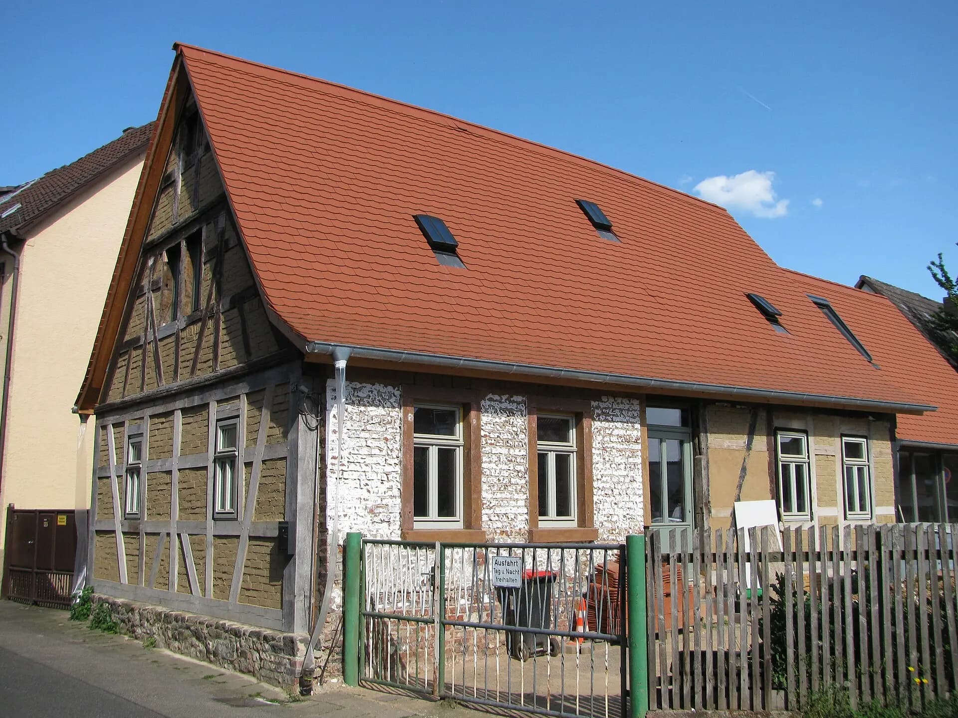 Fachwerkscheune in der Haggasse in Hanau-Großauheim