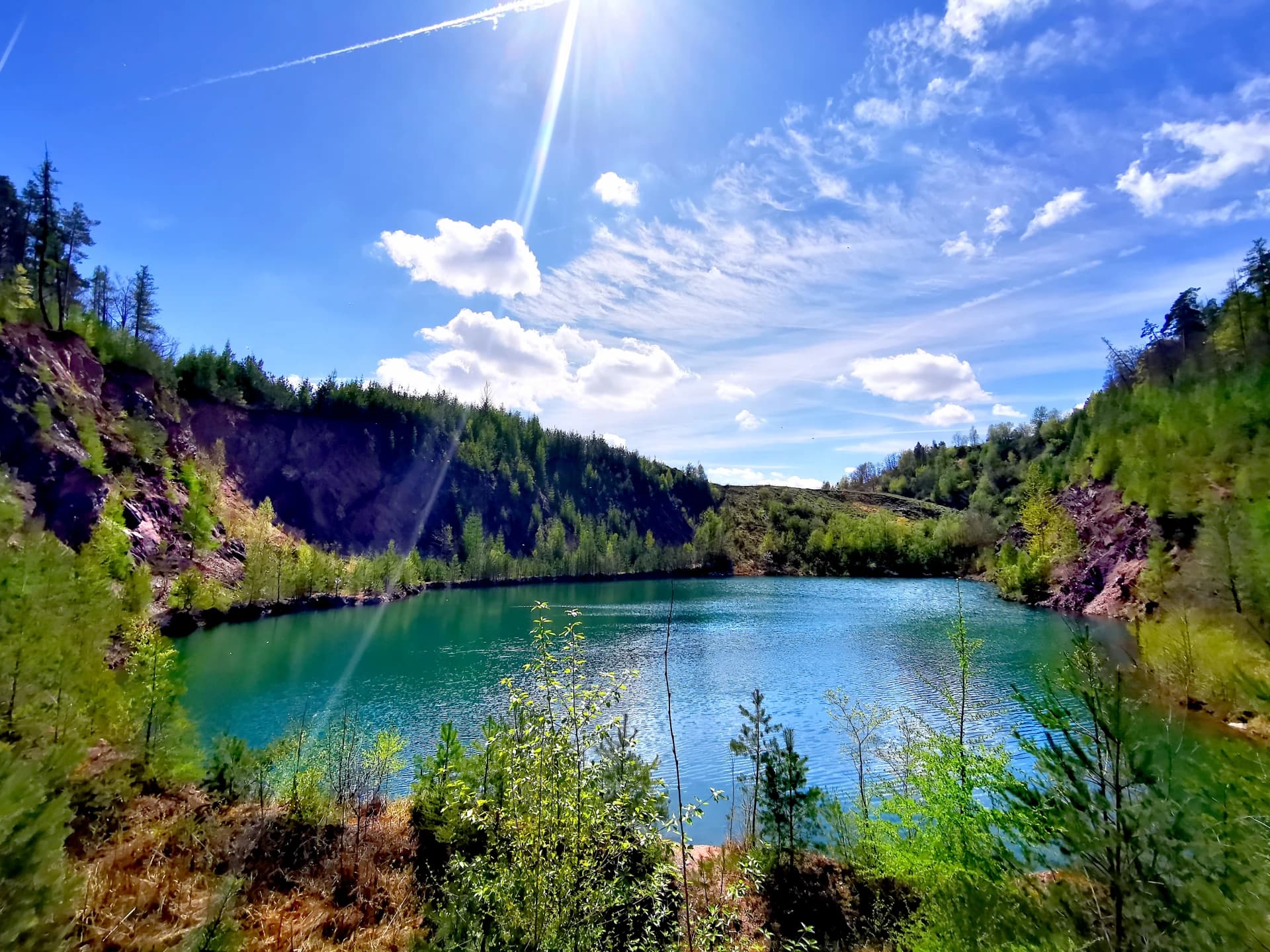 Hahnenkammsee auf der Gemarkung von Mömbris im Spessart