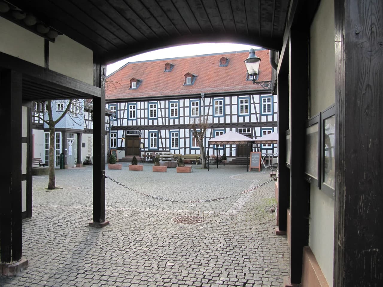 Innenhof der Hammermühle in Ober-Ramstadt