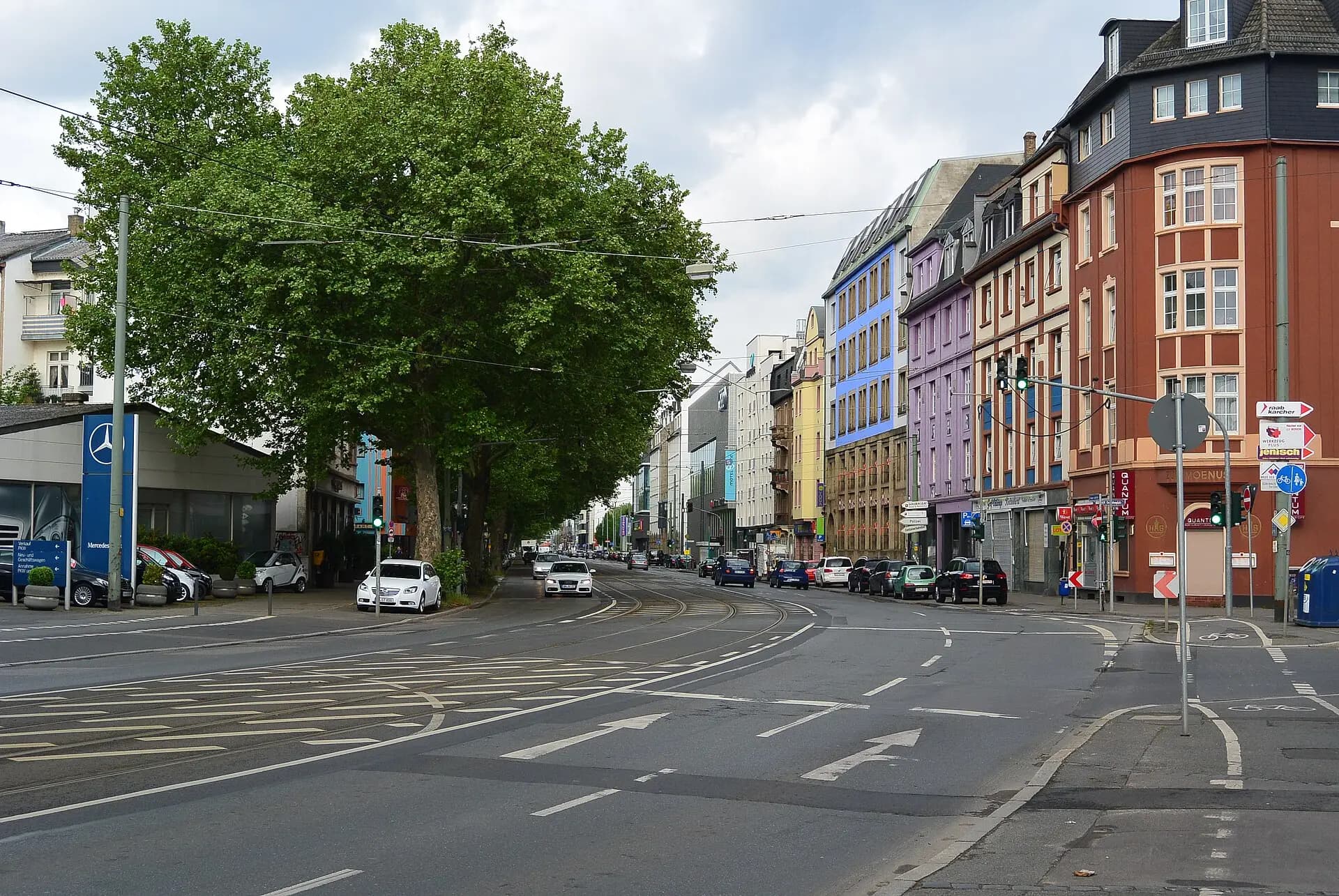 Hanauer Landstraße in Frankfurt Fechenheim