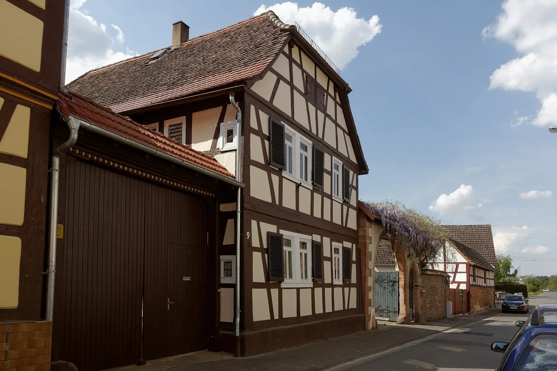 Hofanlage in der Gersprenzstraße 9 in Babenhausen-Harreshausen