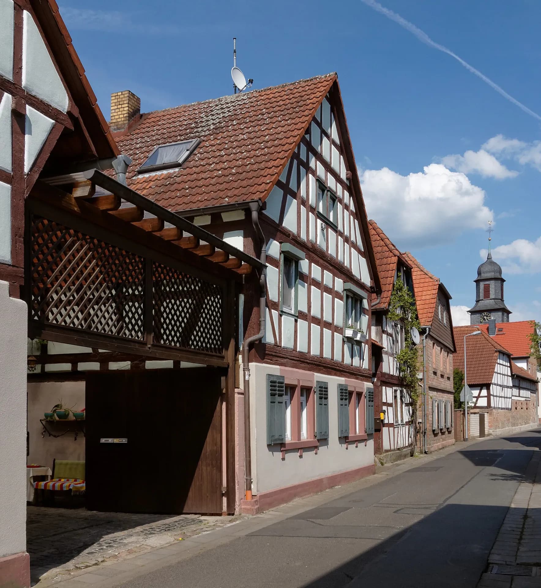 Fachwerkhaus in der Schulstraße 9 in Babenhausen-Harreshausen