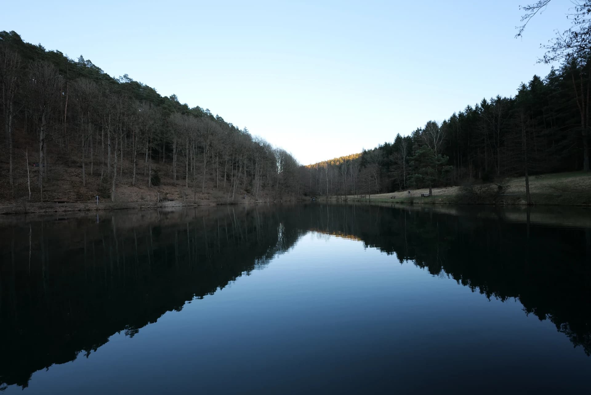 Haselweiher im Wald bei Bad Orb