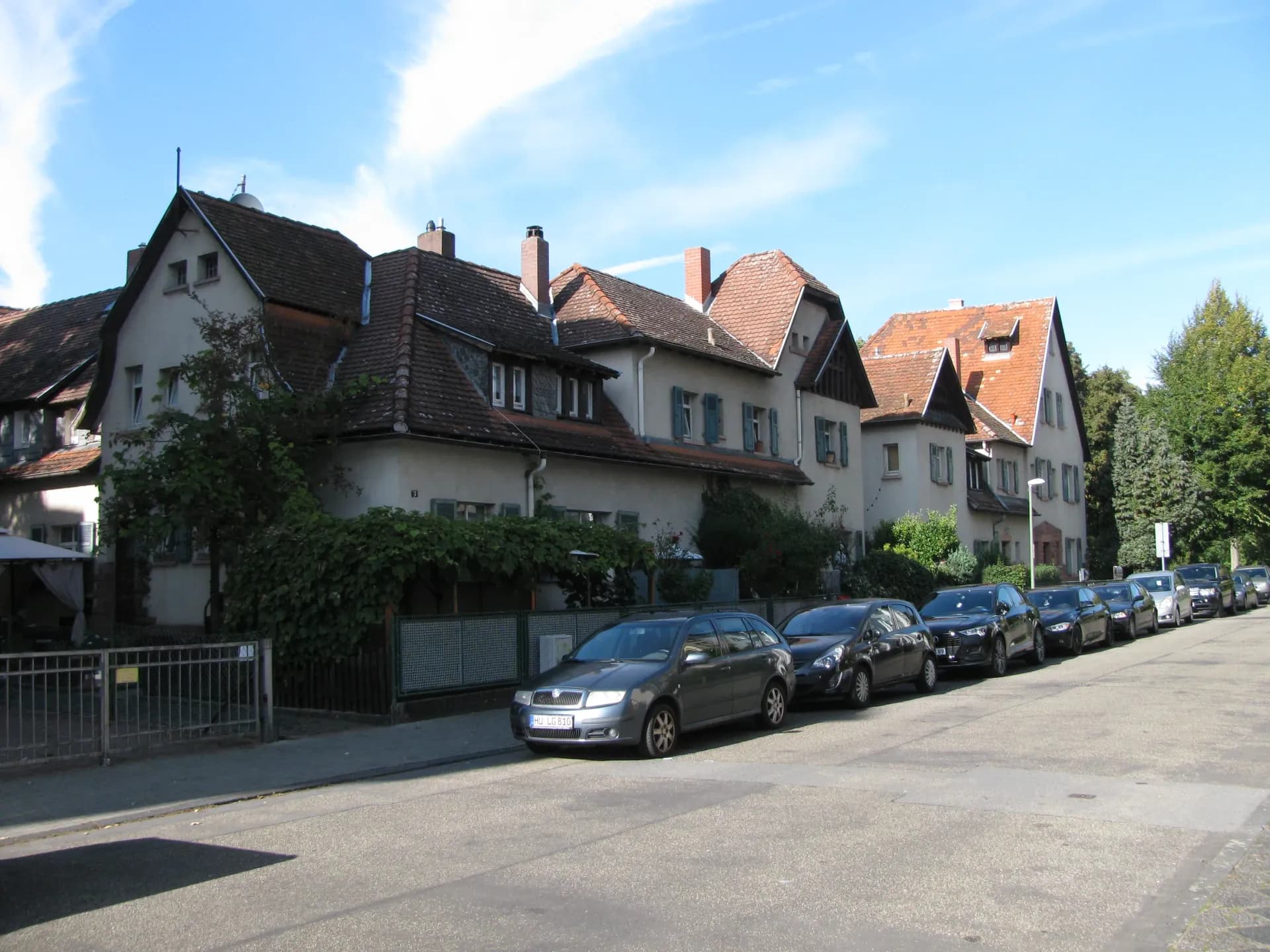 Villenzeile am Hasenpfad in Hanau