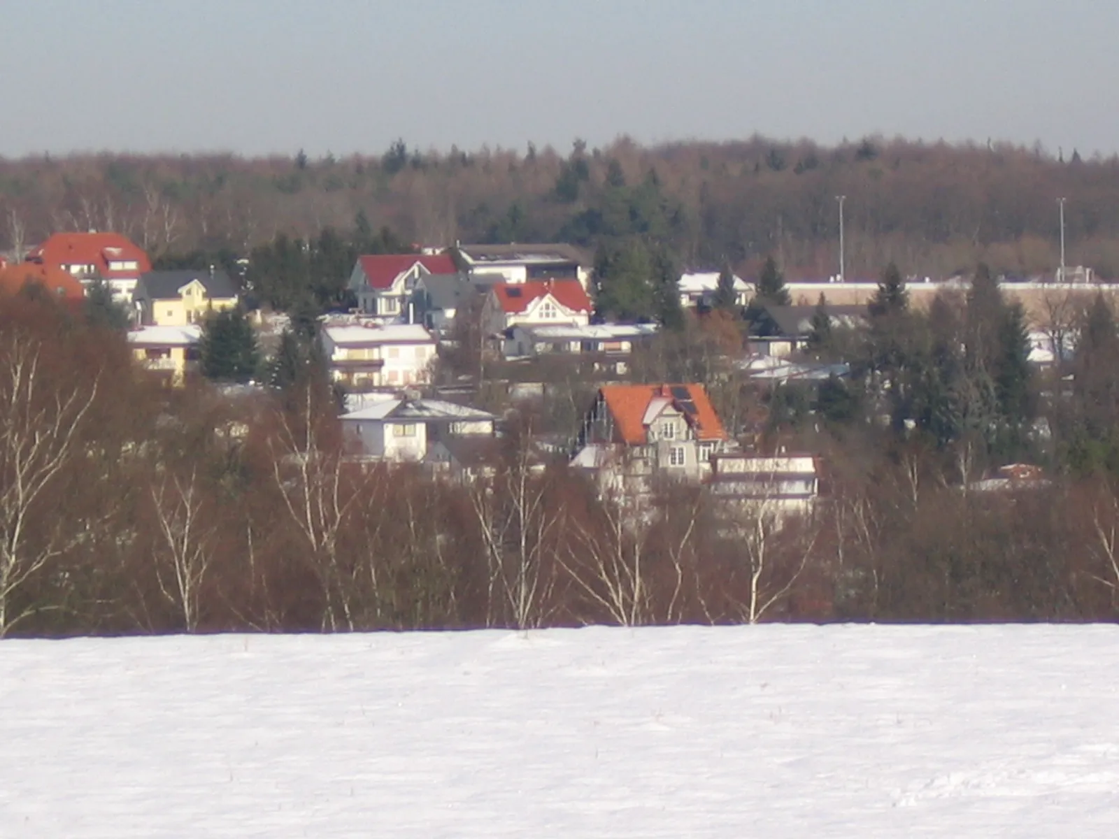 Winterlicher Blick auf Hassenroth in Höchst im Odenwald