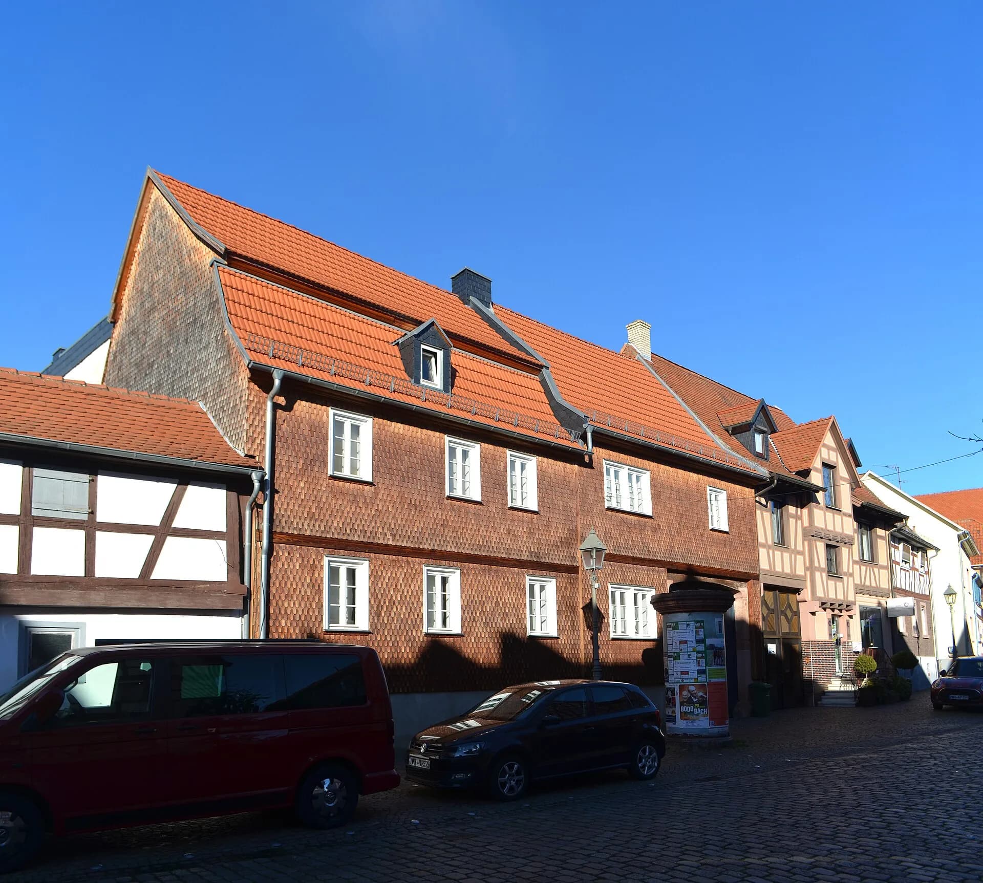 Straßenzug an der Hauptstraße 28 in Maintal-Hochstadt