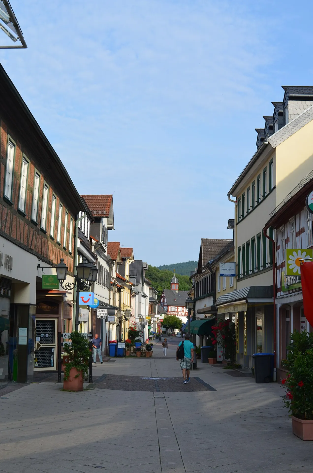 Fußgängerzone an der Hauptstraße in Königstein im Taunus