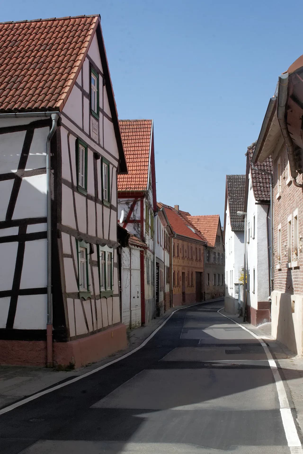 Fachwerkhäuser an der Hauptstraße in Schaafheim-Radheim