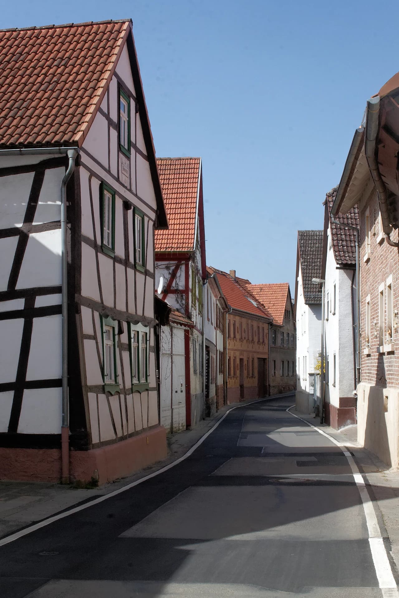 Fachwerkhäuser an der Hauptstraße in Schaafheim-Radheim
