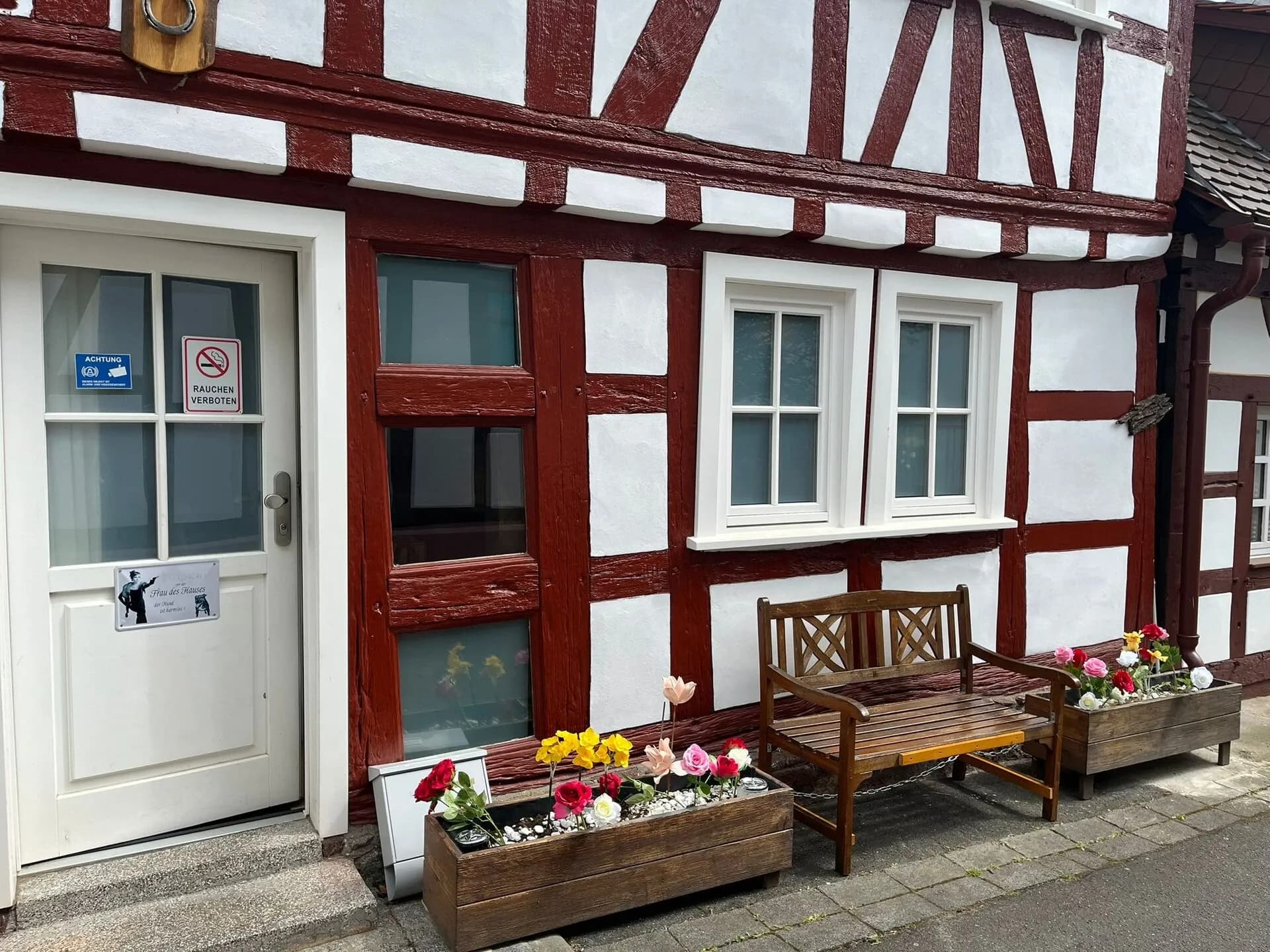 Fachwerkfassade Alte Bogengasse 2 in Dreieich-Dreieichenhain
