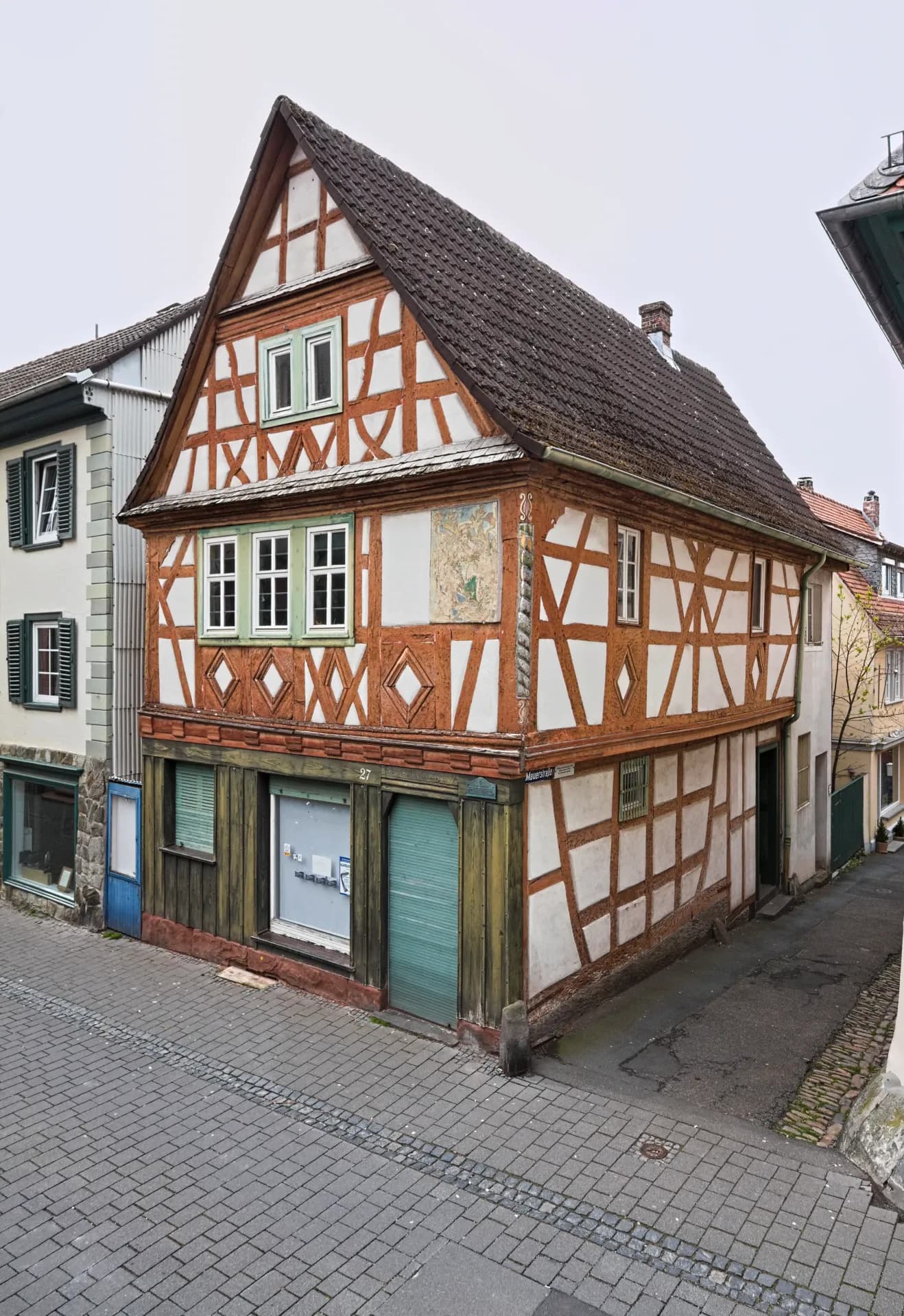 Fachwerkhäuser in der Friedrich-Ebert-Straße in Kronberg im Taunus