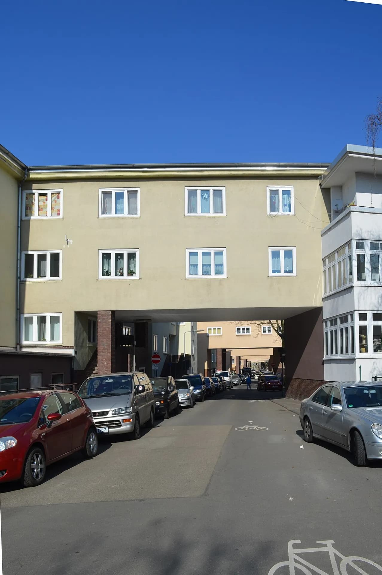 Wohnstraße am Heimatring in der Heimatsiedlung