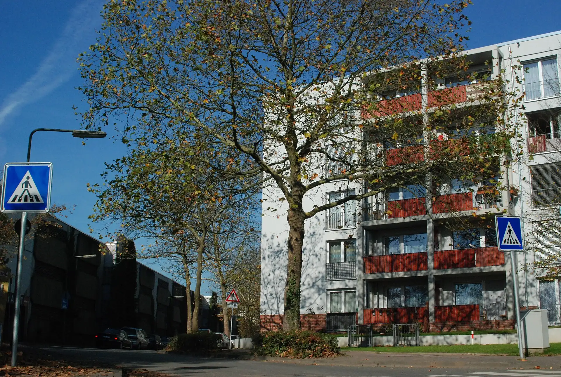 Wohnblock der Heinrich-Lübke-Siedlung in Frankfurt Praunheim
