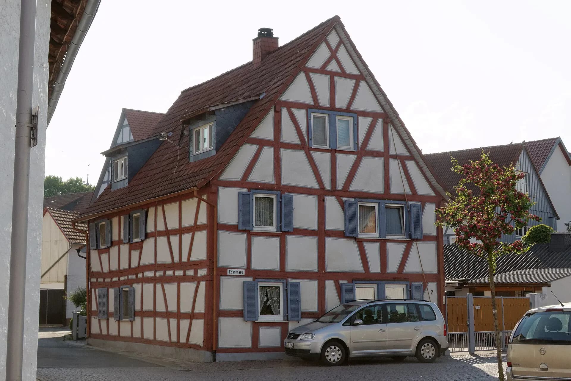 Fachwerkhaus in der Eckstraße 2 in Babenhausen-Hergershausen