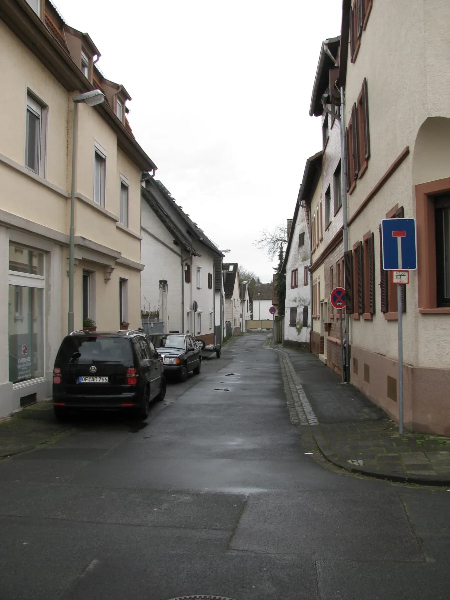 Herrnstraße im Ortskern von Mühlheim am Main