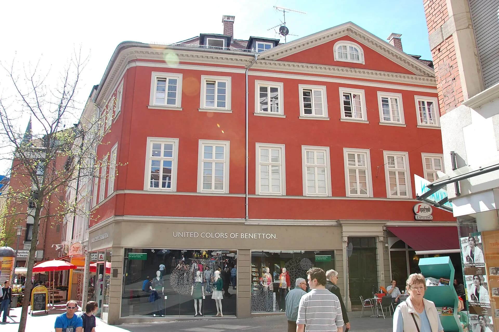 Herstallstraße als Fußgängerzone in Aschaffenburg