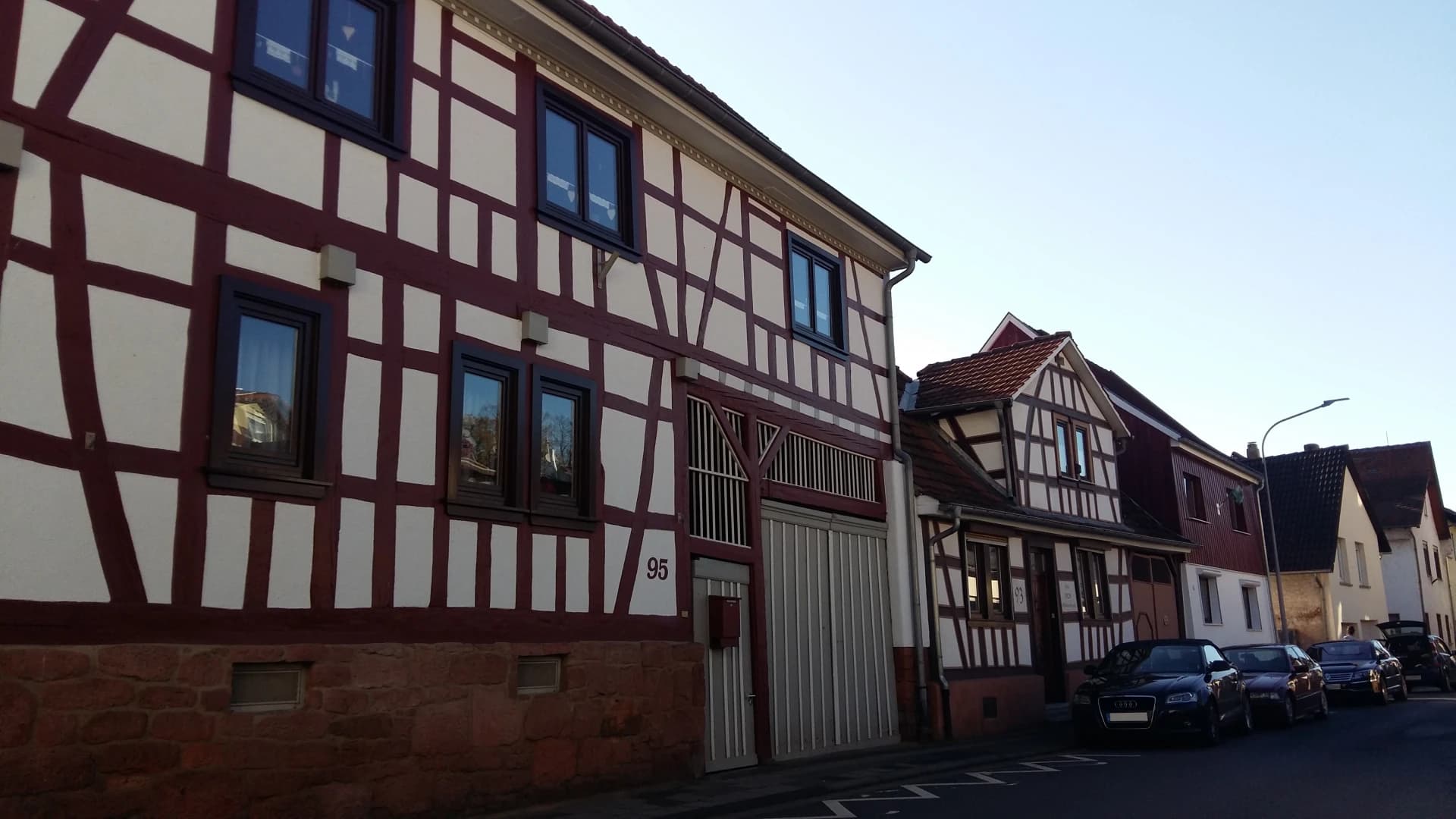 Fachwerkzeile in der Wilhelm-Leuschner-Straße in Heubach