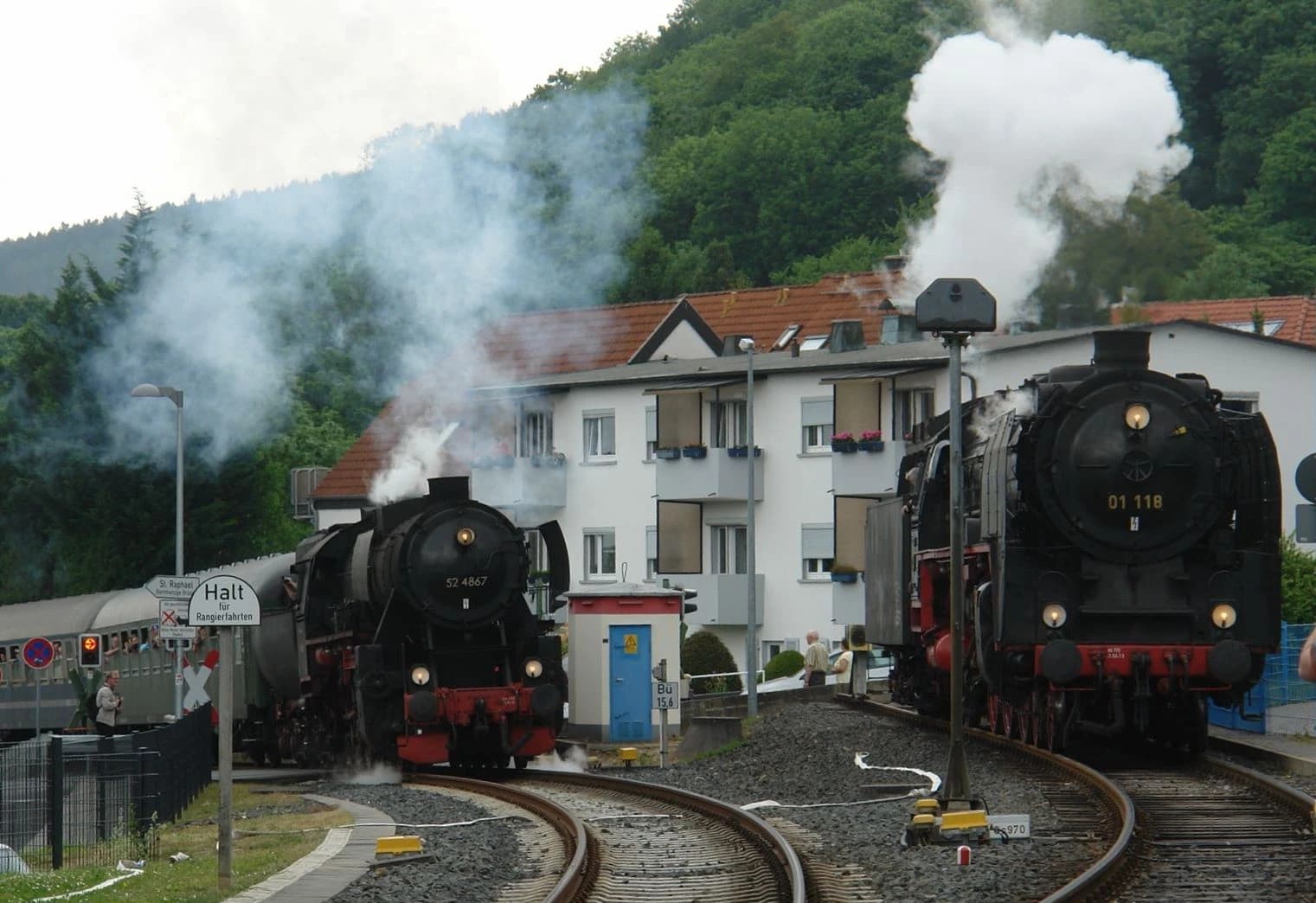 Historische Dampflokomotiven in Königstein im Taunus