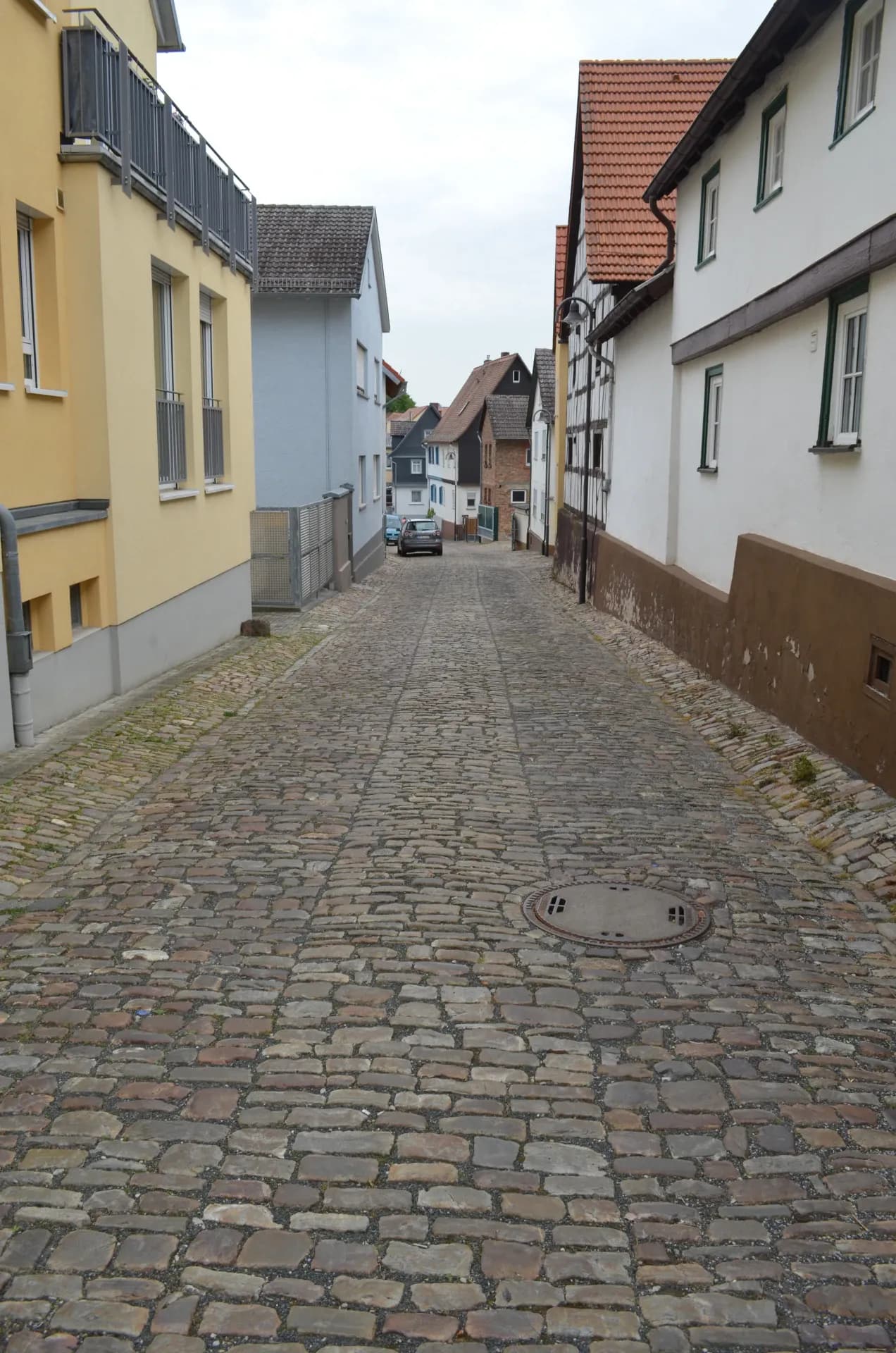 Historisches Pflaster der Fahrgasse in Oberursel-Stierstadt