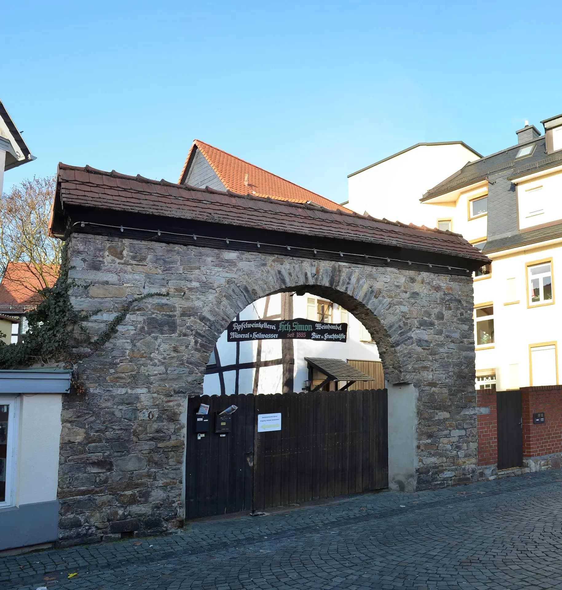 Historisches Hoftor in der Hospitalstraße in Oberursel (Taunus)