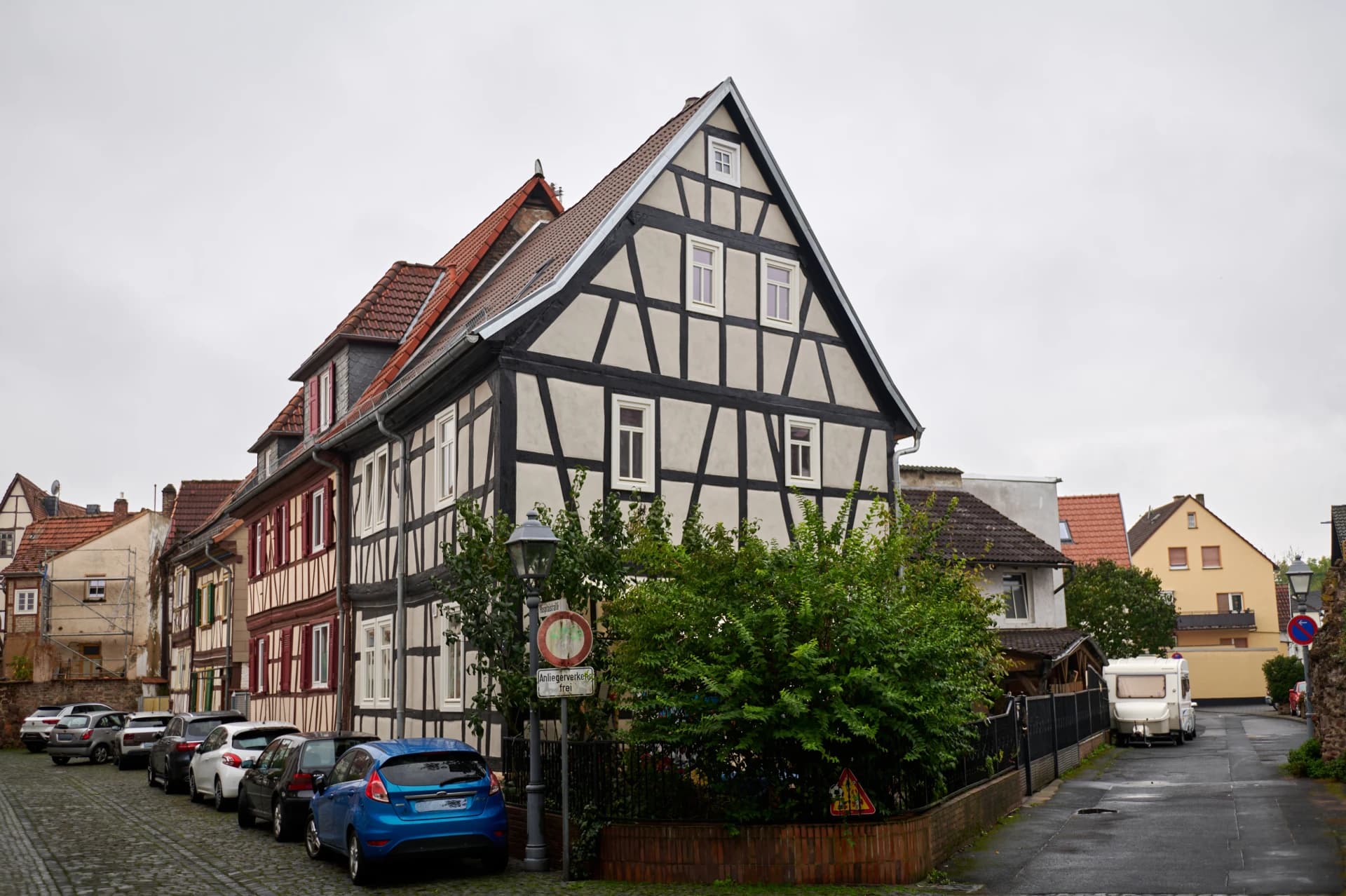 Fachwerkzeile in der Hospitalstraße in Nidderau-Windecken