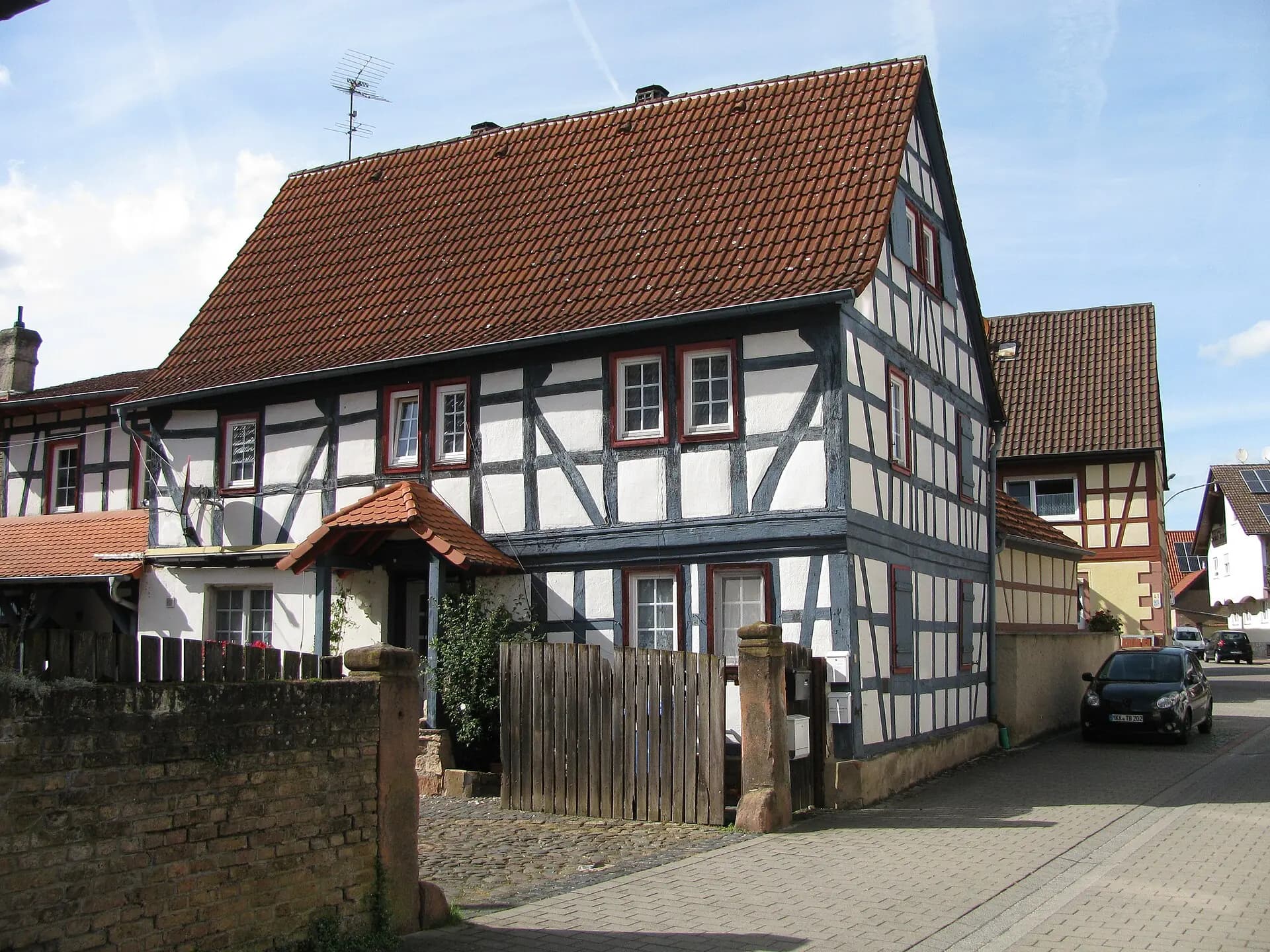 Fachwerkzeile in der Langstraße 39 in Ronneburg-Hüttengesäß