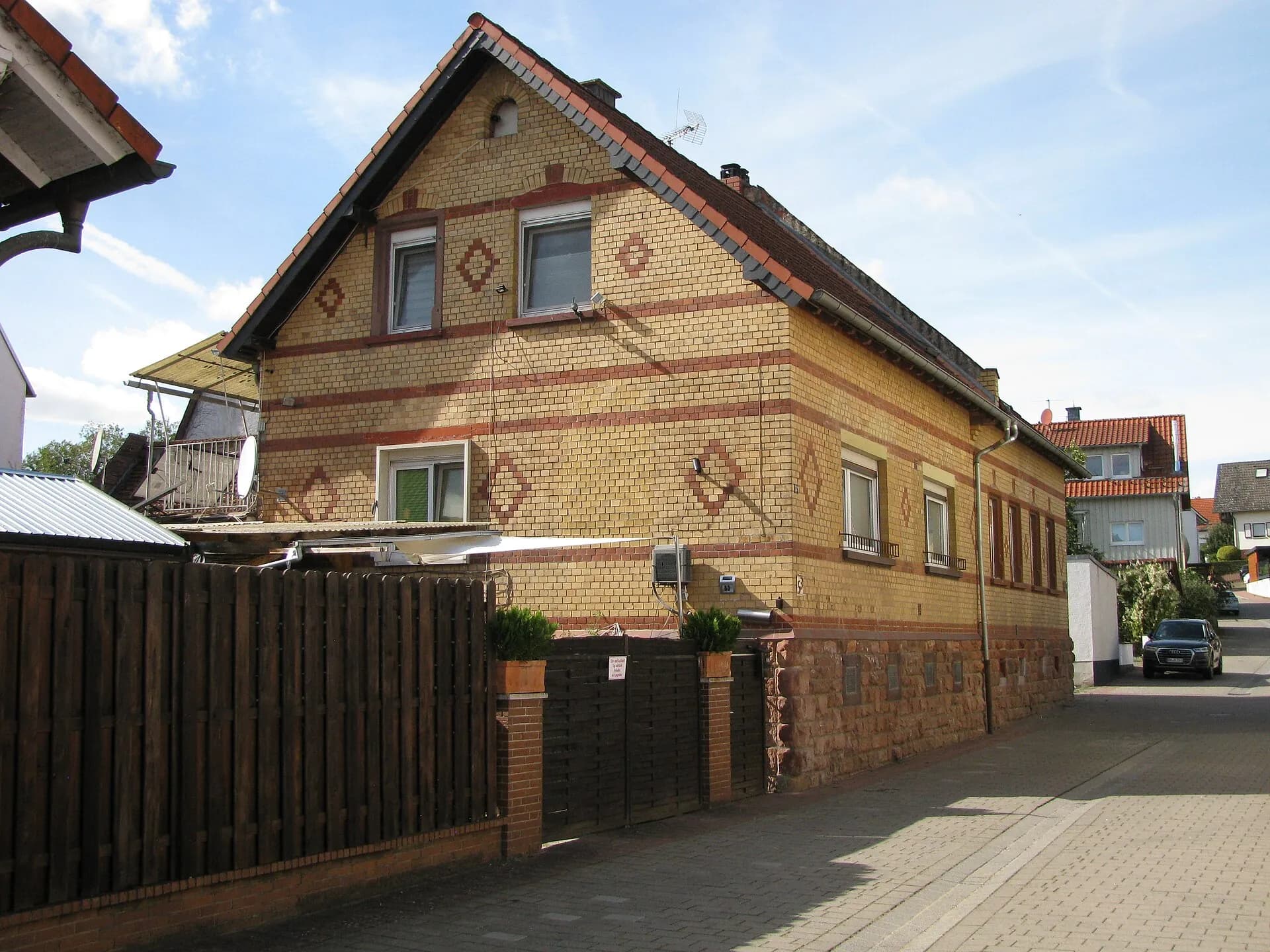 Backsteinhaus in der Langstraße 53 in Ronneburg-Hüttengesäß