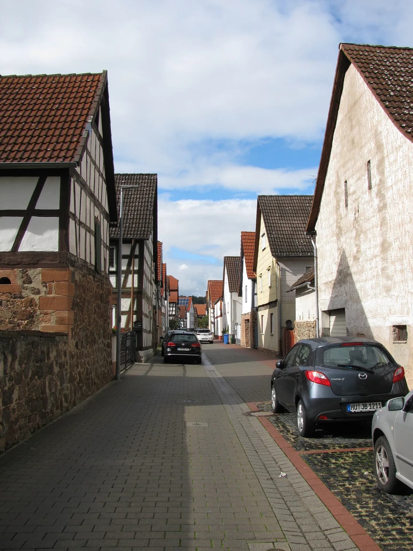 Gasse an der Langstraße in Ronneburg-Hüttengesäß