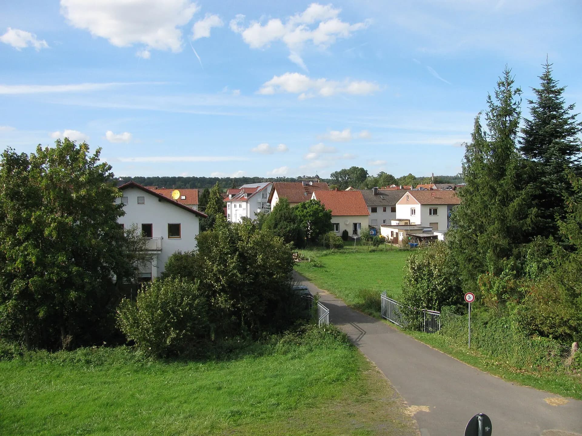 Ortsrand von Ronneburg-Hüttengesäß