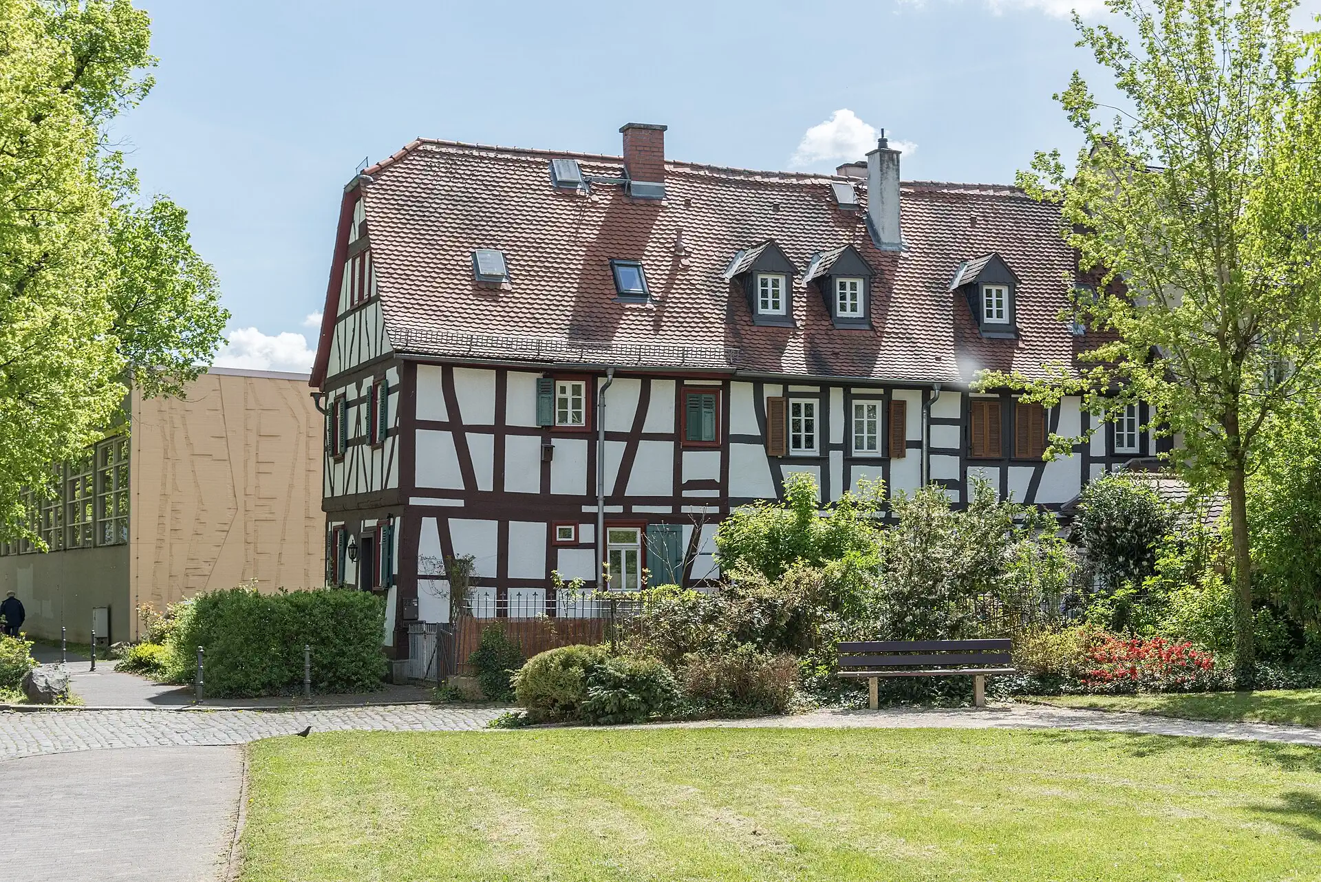 Fachwerkzeile In der Burg 20–22 in Friedberg (Hessen)