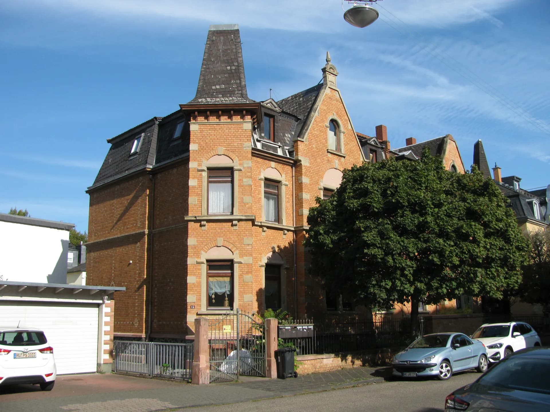 Backsteinvilla in der Jahnstraße 15 in Hanau