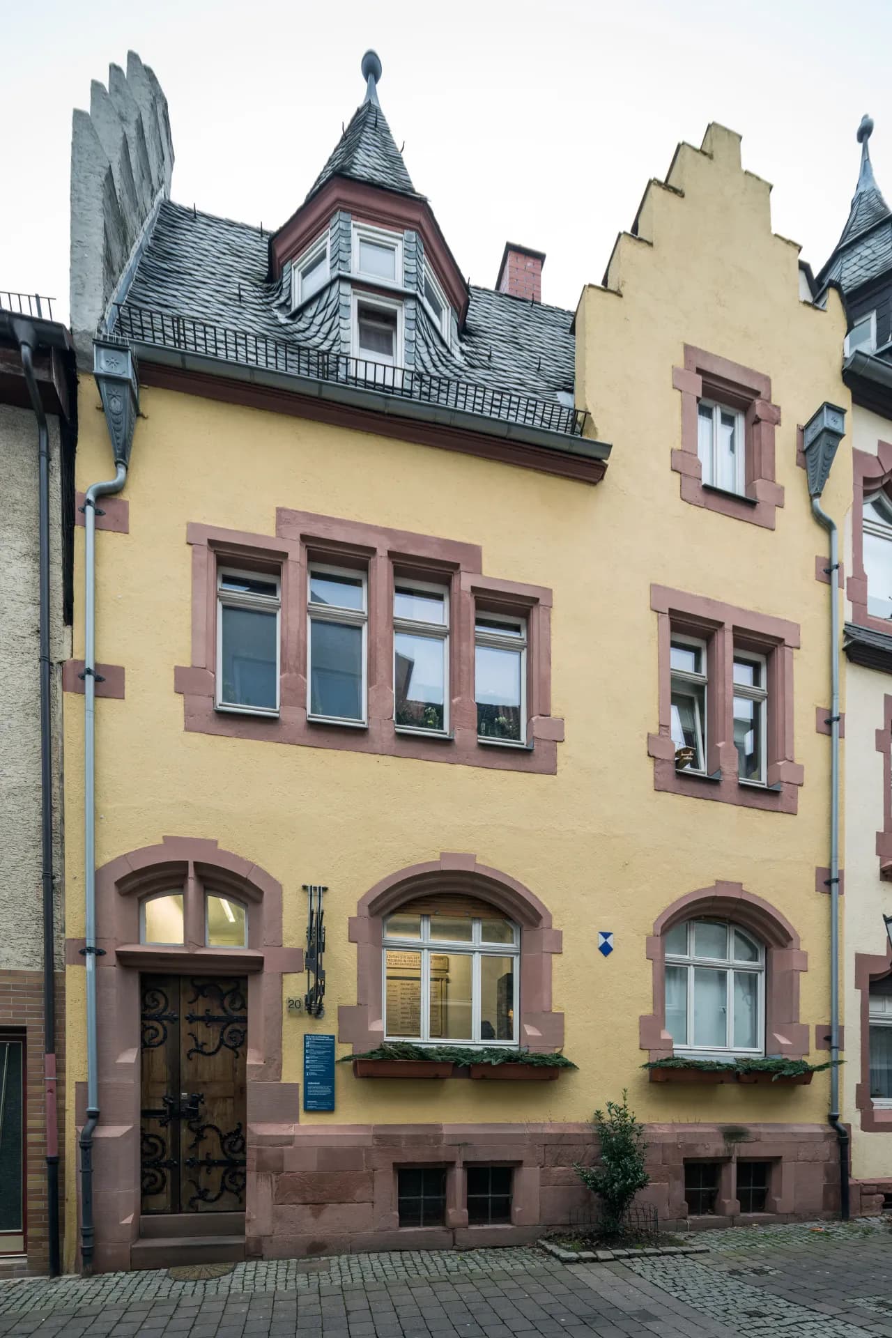 Judengasse 20 am mittelalterlichen Judenbad in Friedberg (Hessen)