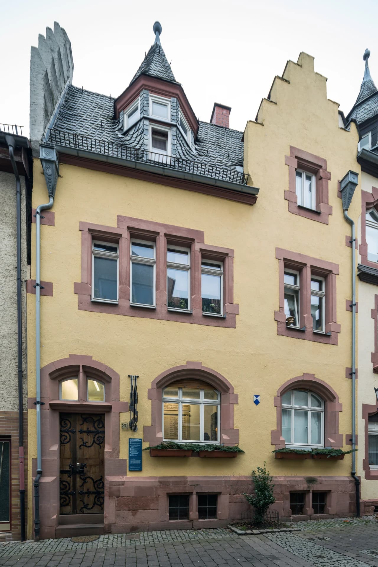 Judengasse 20 am mittelalterlichen Judenbad in Friedberg (Hessen)