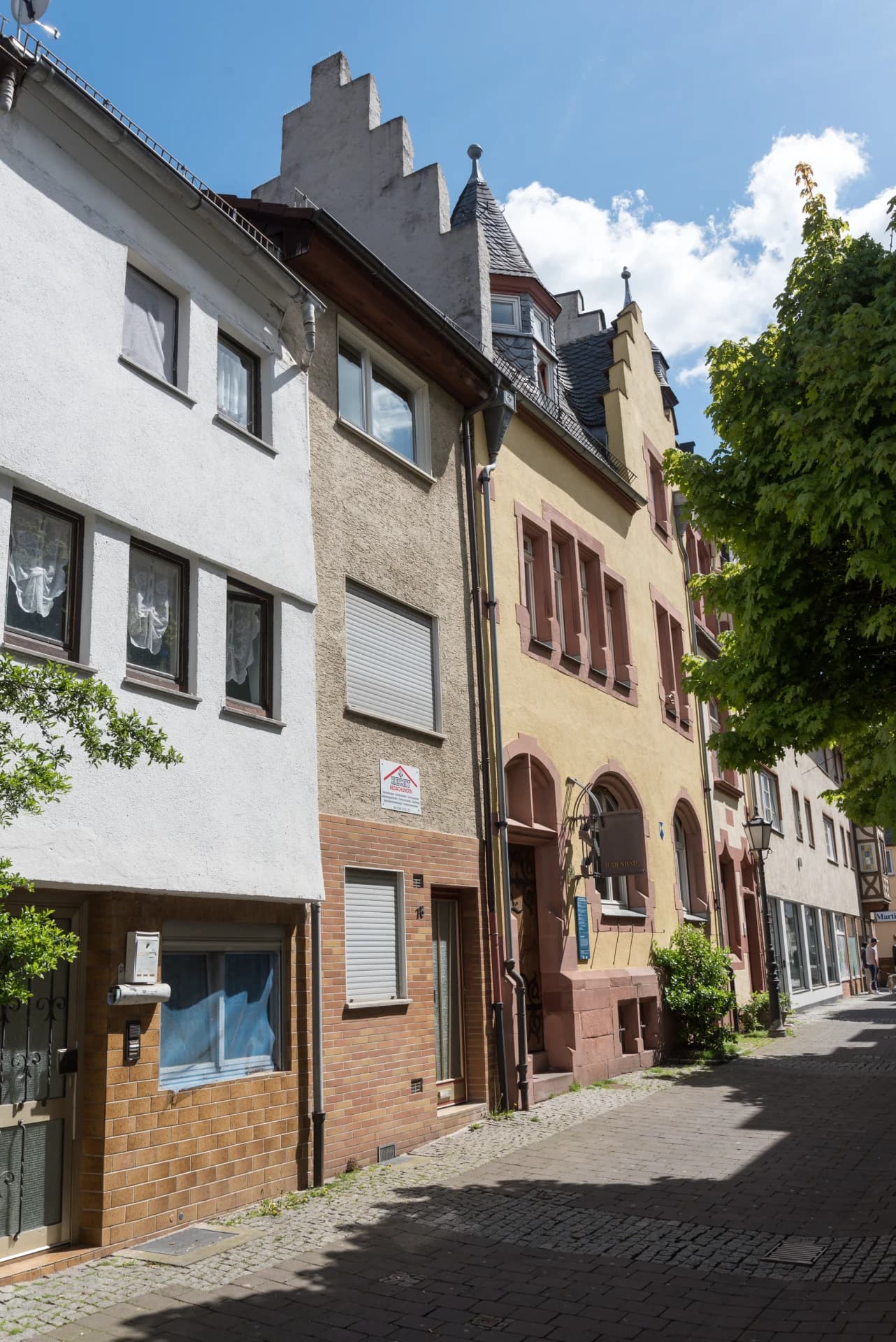 Straßenzug der Judengasse in Friedberg (Hessen)