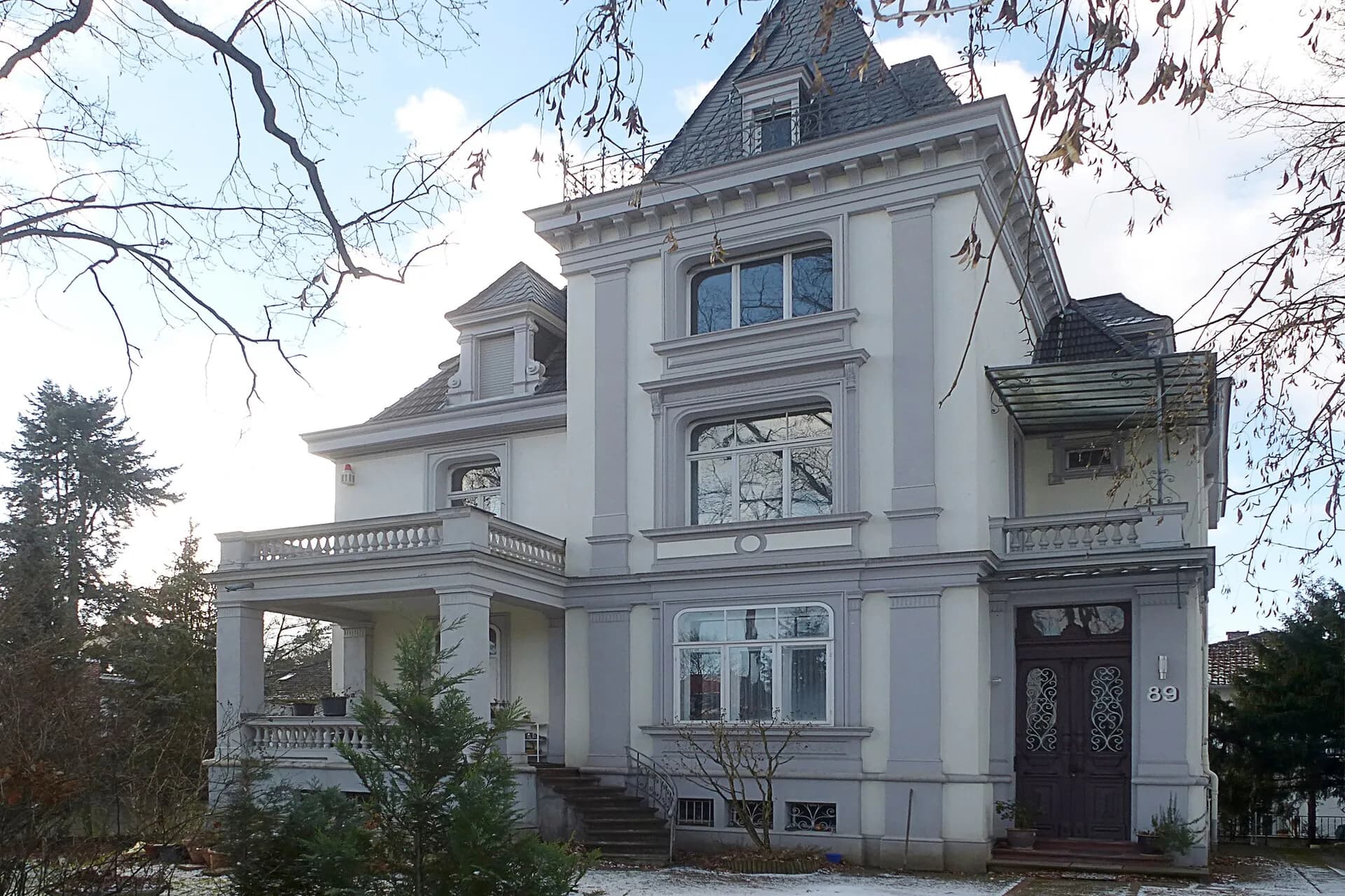 Jugendstilvilla an der Heidelberger Landstraße in Darmstadt-Eberstadt