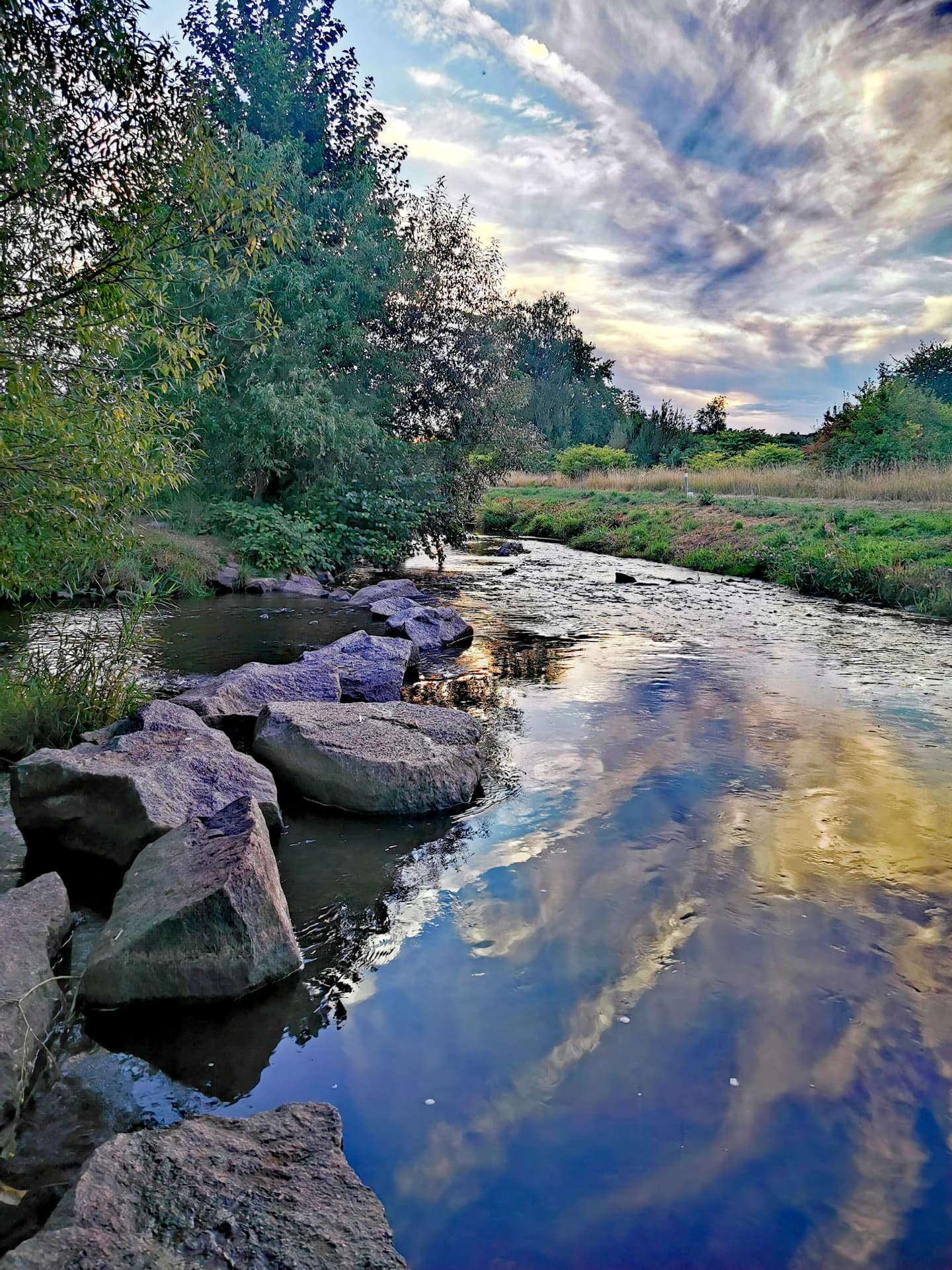 Flussinsel in der Kahl bei Alzenau